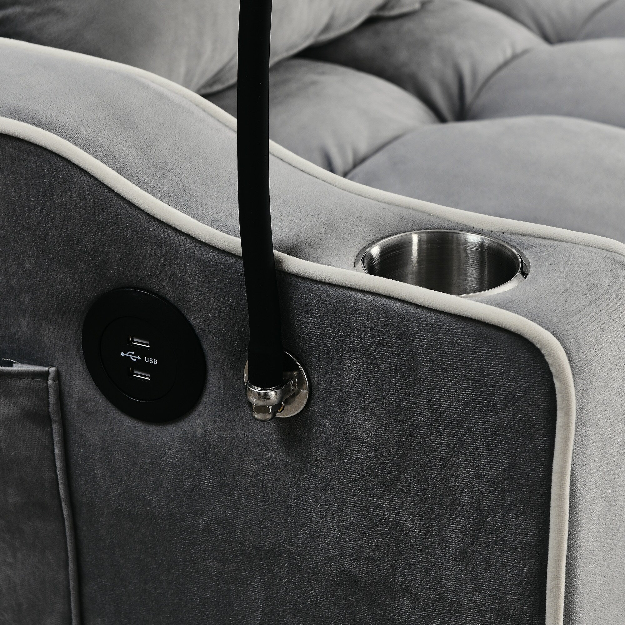 55.51 inch versatile foldable sofa bed in 3 lengths