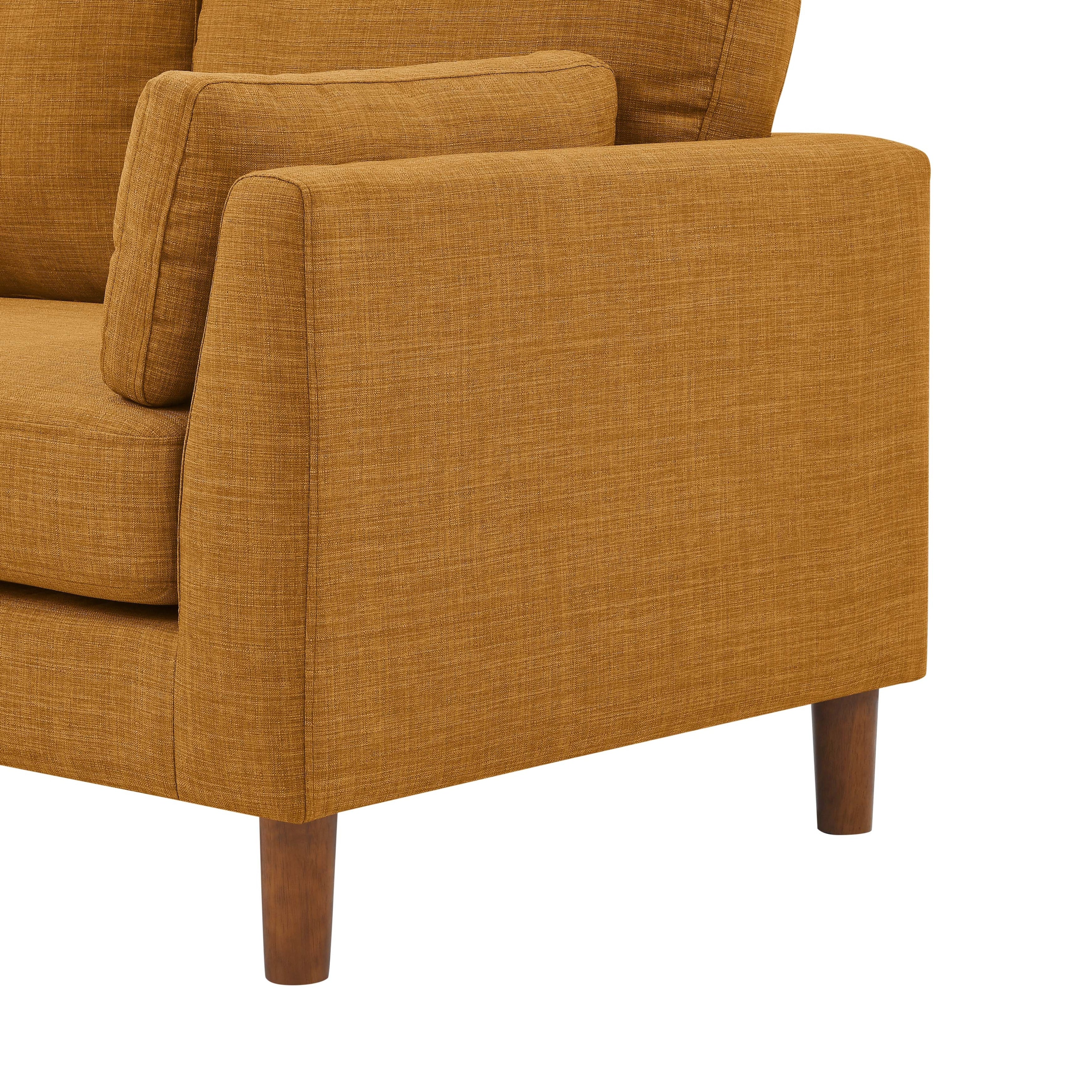57 Fabric Loveseat with Wood Legs - 34 D x 57 W x 33.5 H