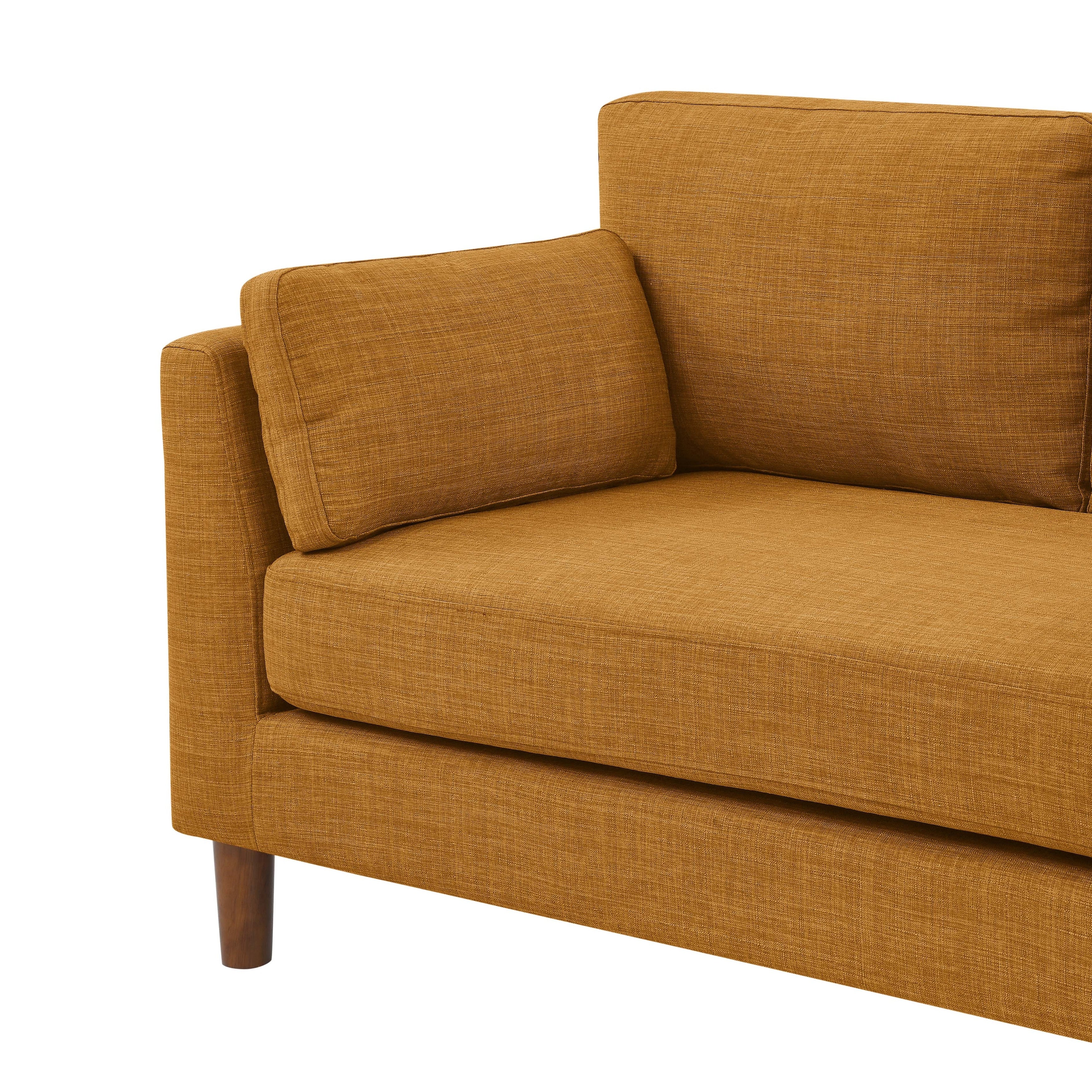 57 Fabric Loveseat with Wood Legs - 34 D x 57 W x 33.5 H