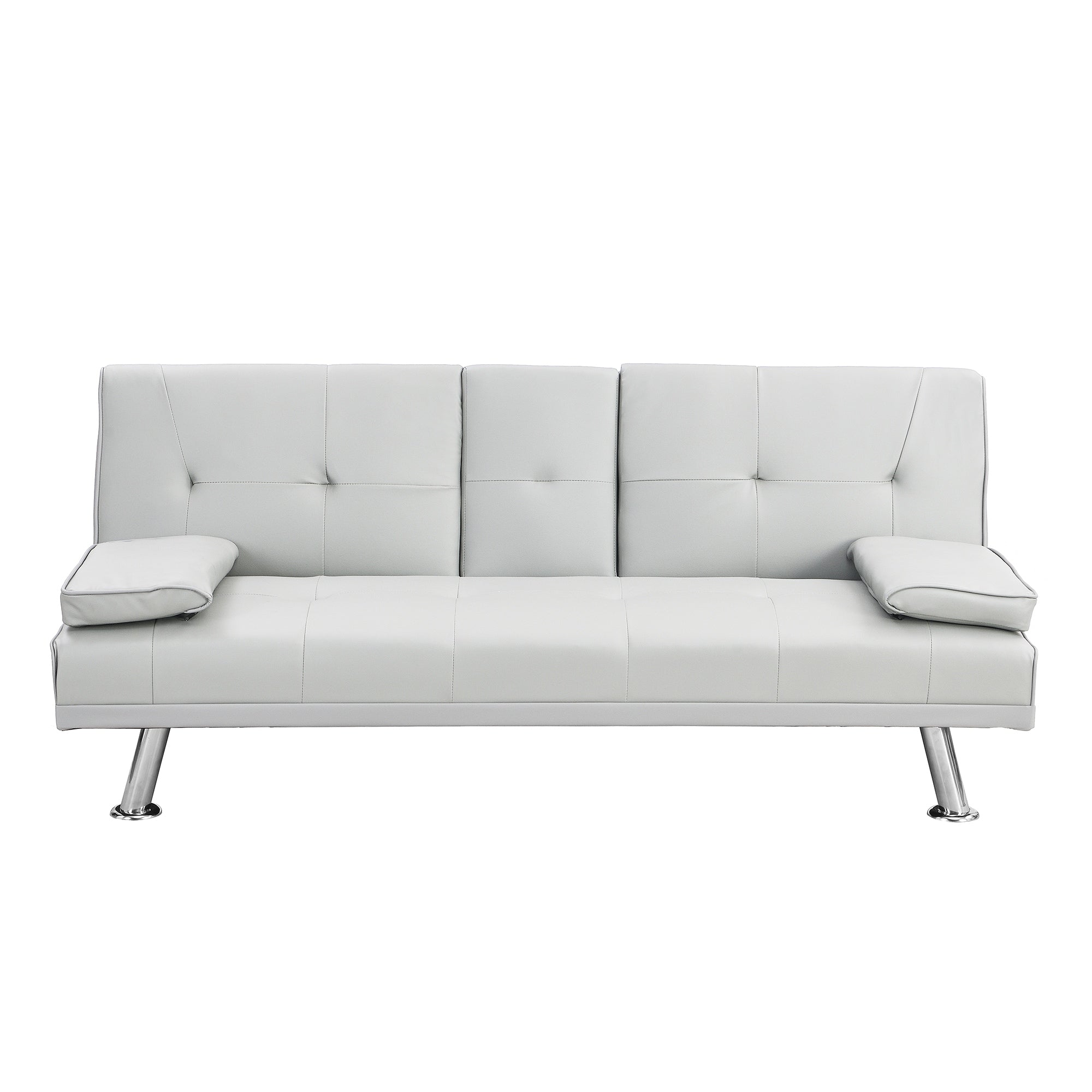 67 PU Multifunctional Double Folding Sofa Bed with Coffee Table