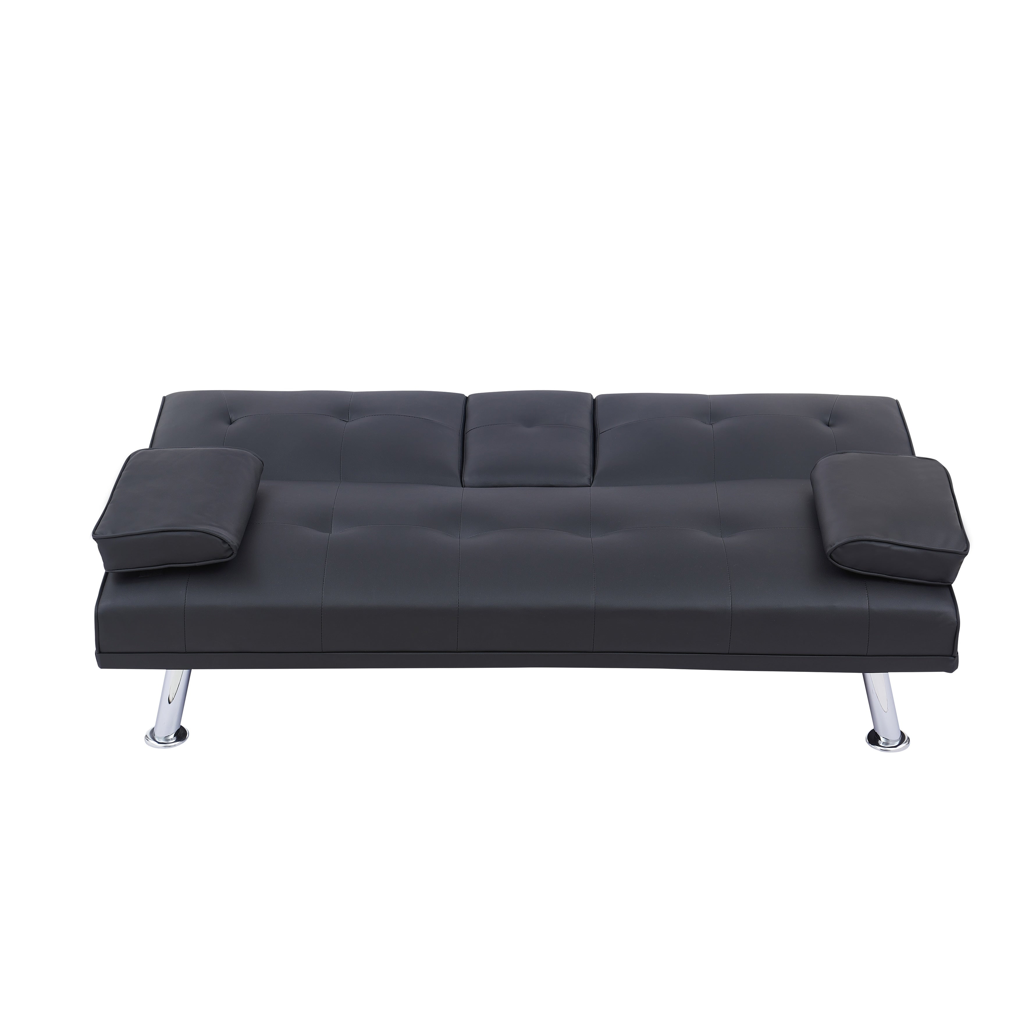 67 PU Multifunctional Double Folding Sofa Bed with Coffee Table