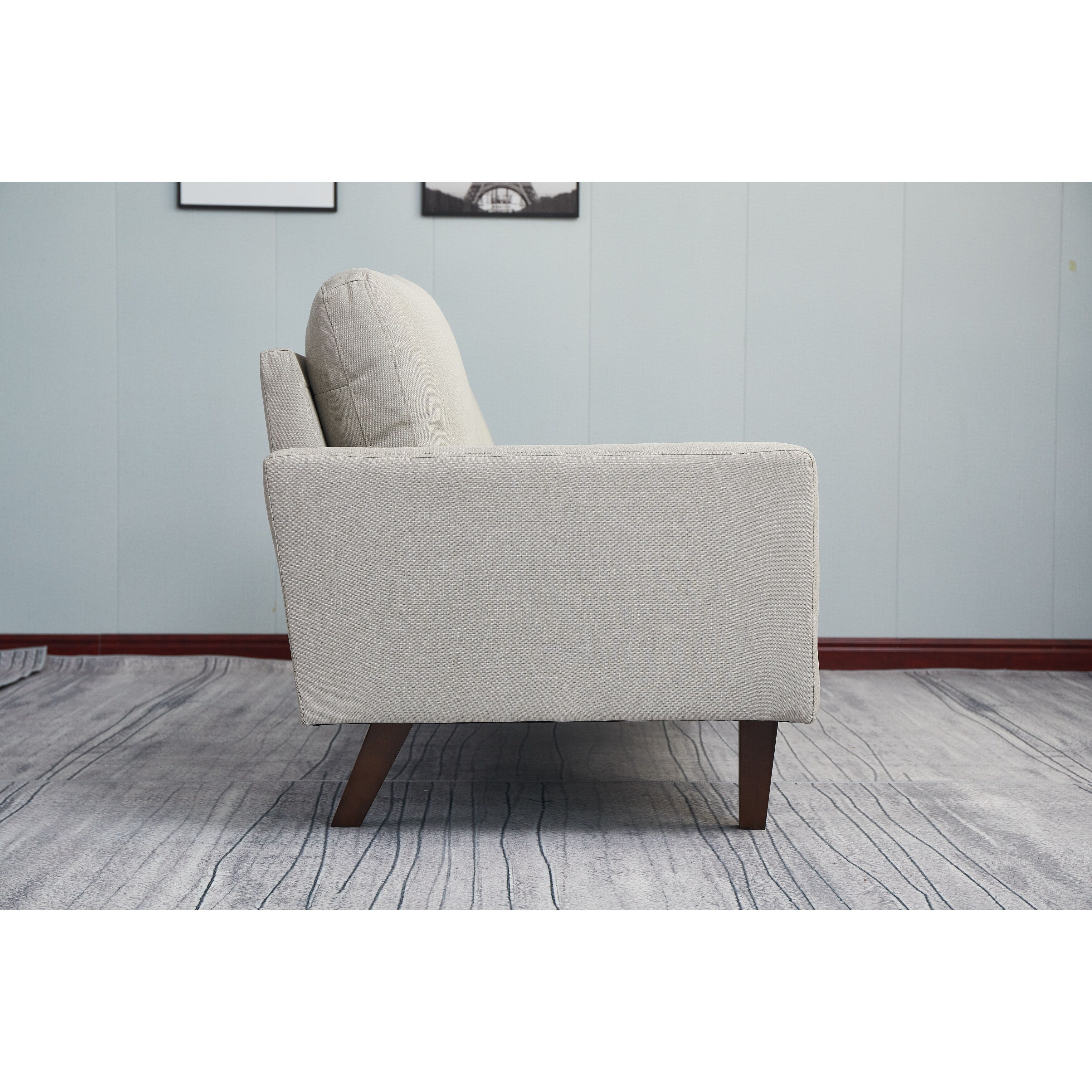 Adelaide 70'' Linen Square Arm Sofa