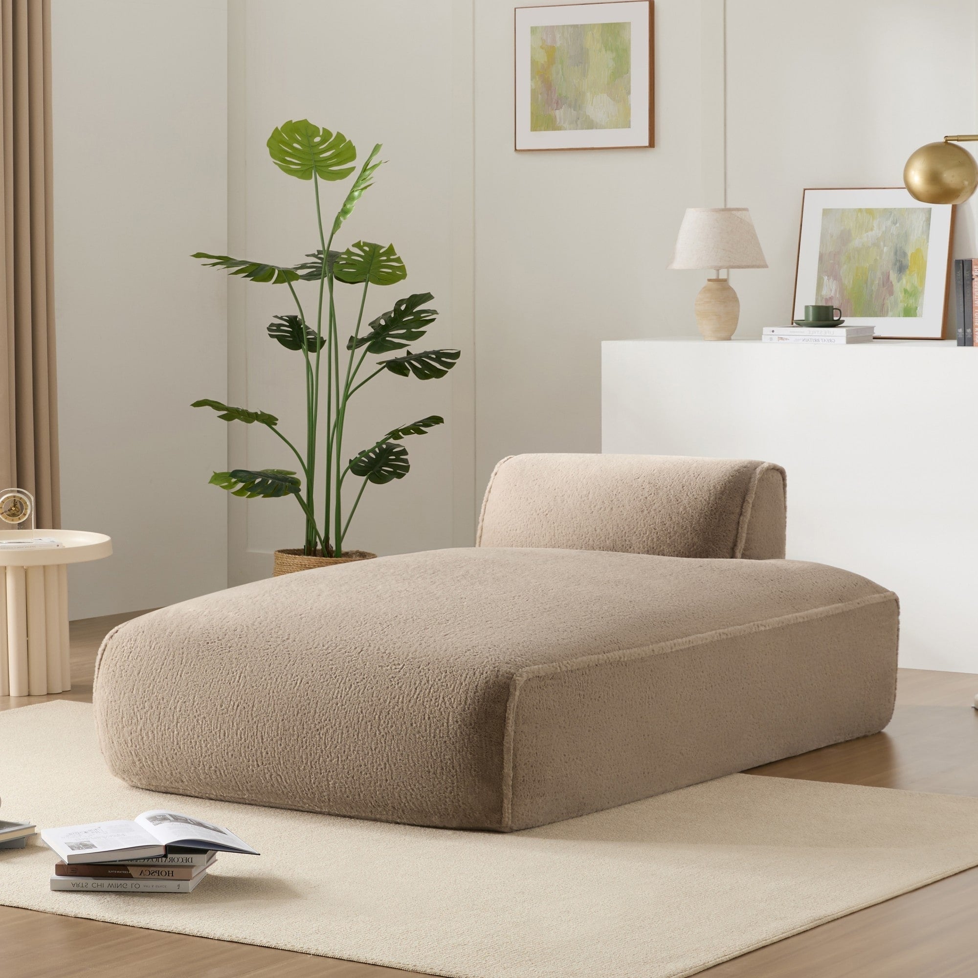 72 Oversized Modular Sofa Compressed Spacious Foam-Filled Sofa Bed