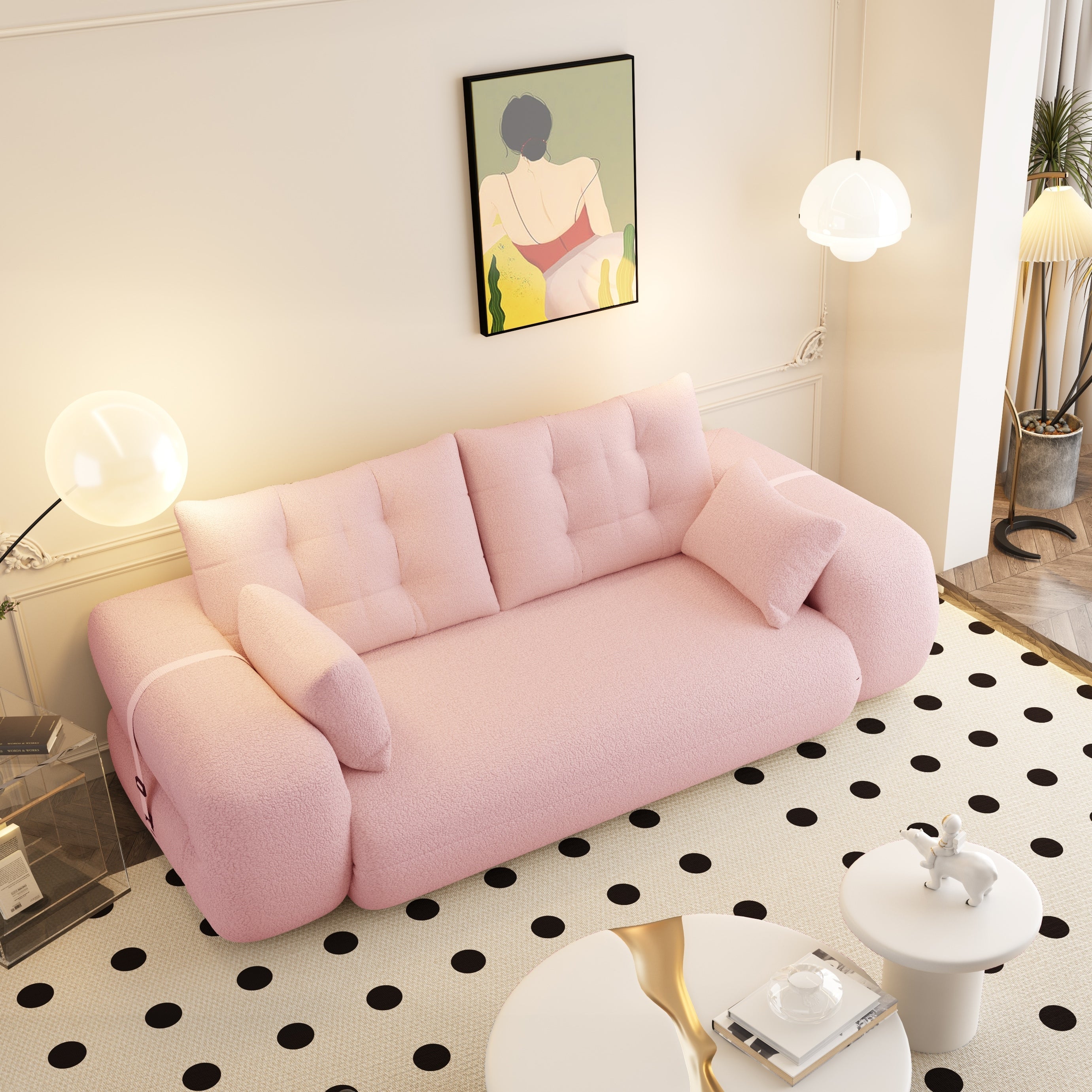 78.7 Human Dog Bed, Lazy Sofa Couch, 3-in-1 Foldable Sofa Bed