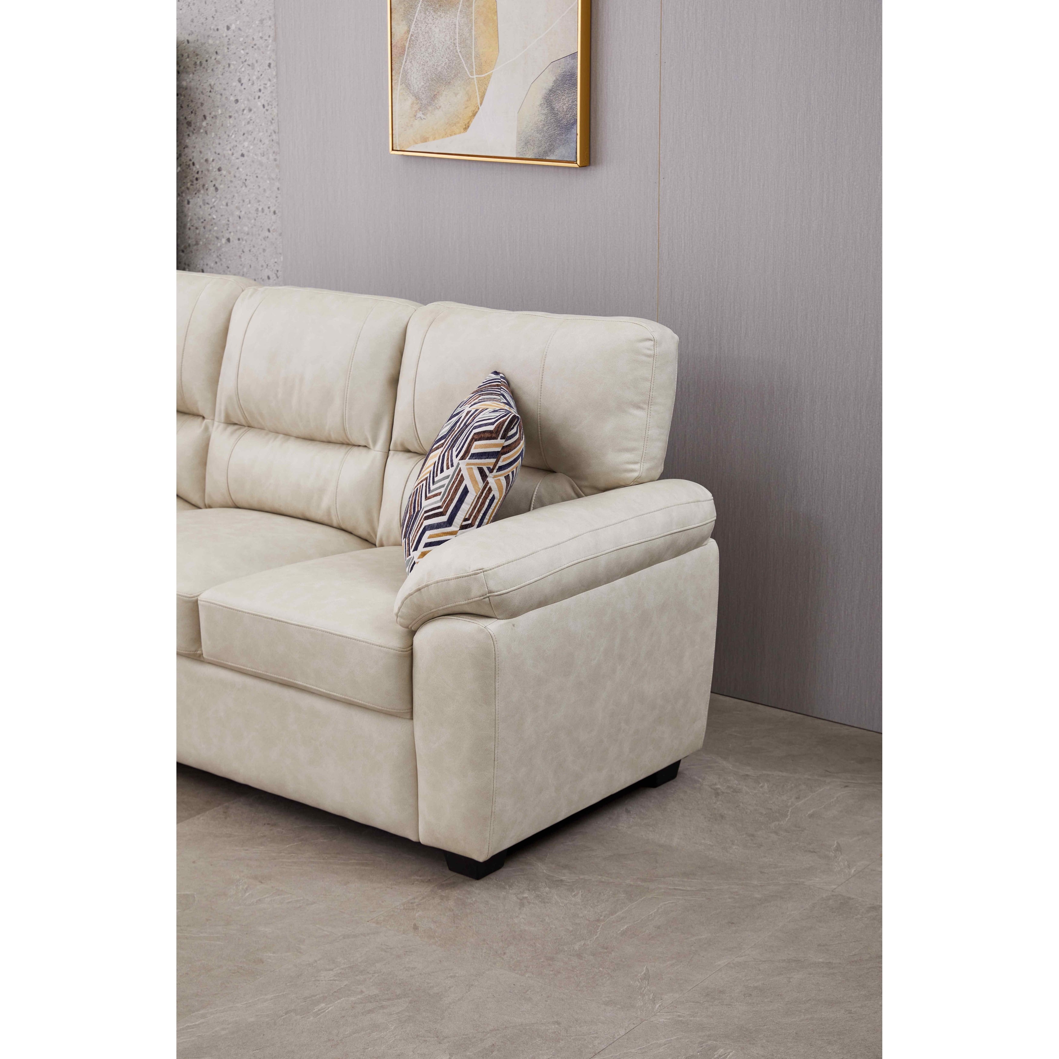 80.5'' Wide Faux Leather Sofa
