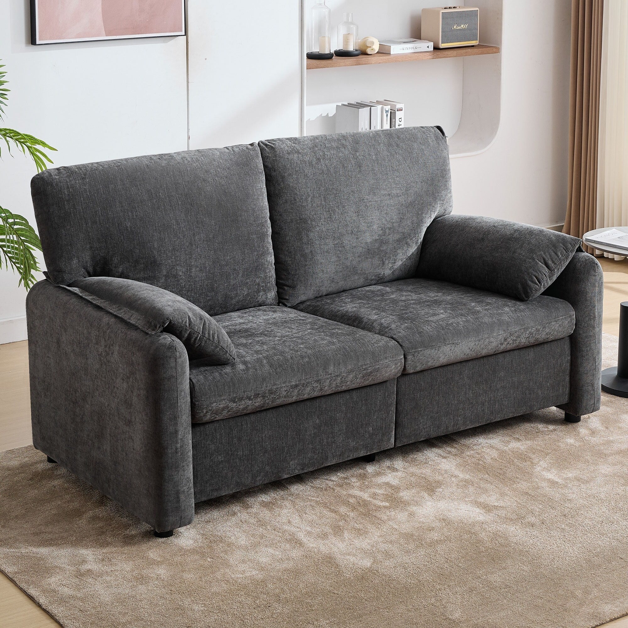 800LBS Down Filled Sofas, 60 inch Minimalist Sofa, with Multiple Colors in the Living Room and Bedroom