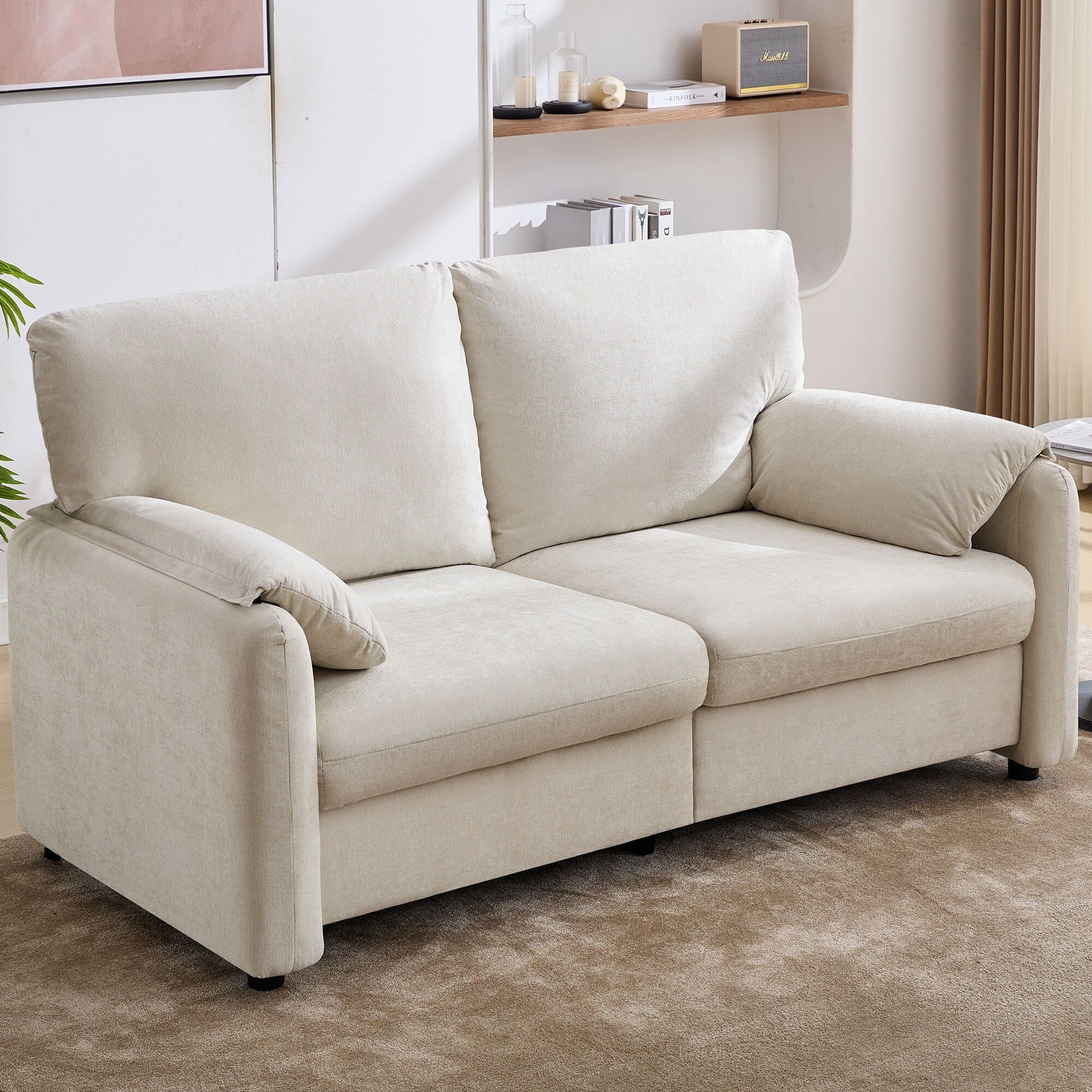 800LBS Down Filled Sofas, 60 inch Minimalist Sofa, with Multiple Colors in the Living Room and Bedroom