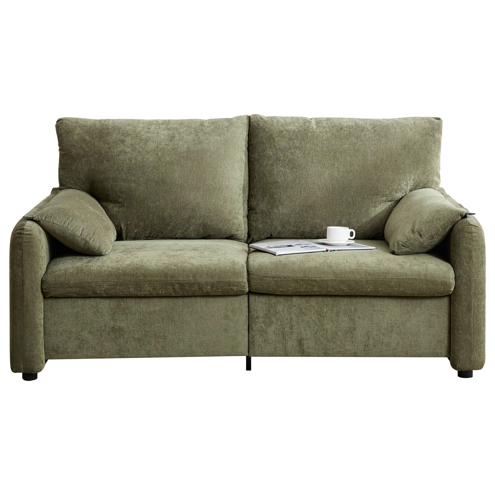 800LBS Down Filled Sofas, 60 inch Minimalist Sofa, with Multiple Colors in the Living Room and Bedroom