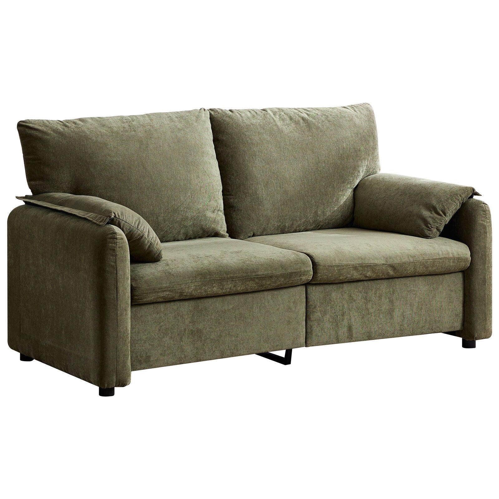 800LBS Down Filled Sofas, 60 inch Minimalist Sofa, with Multiple Colors in the Living Room and Bedroom