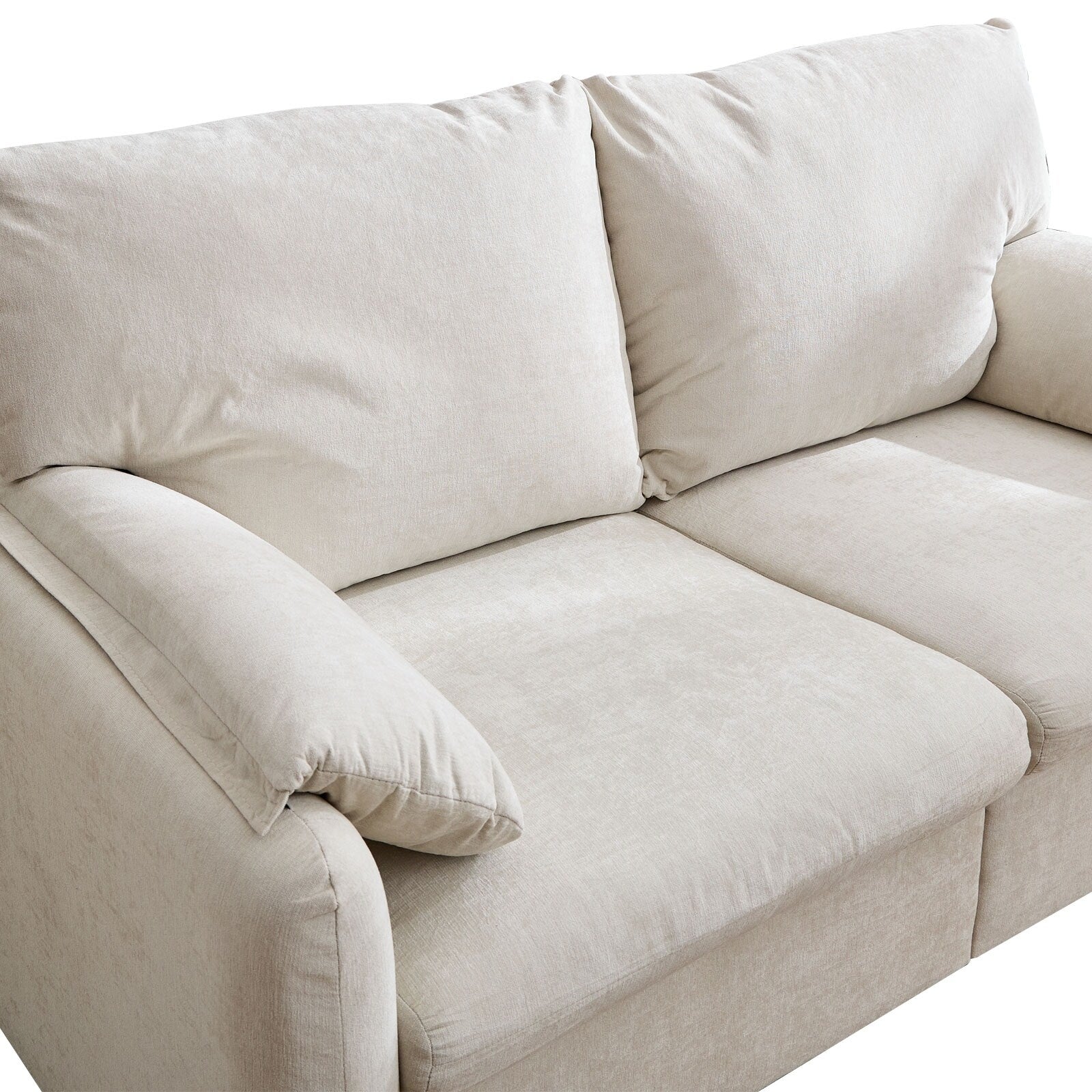 800LBS Down Filled Sofas, 60 inch Minimalist Sofa, with Multiple Colors in the Living Room and Bedroom