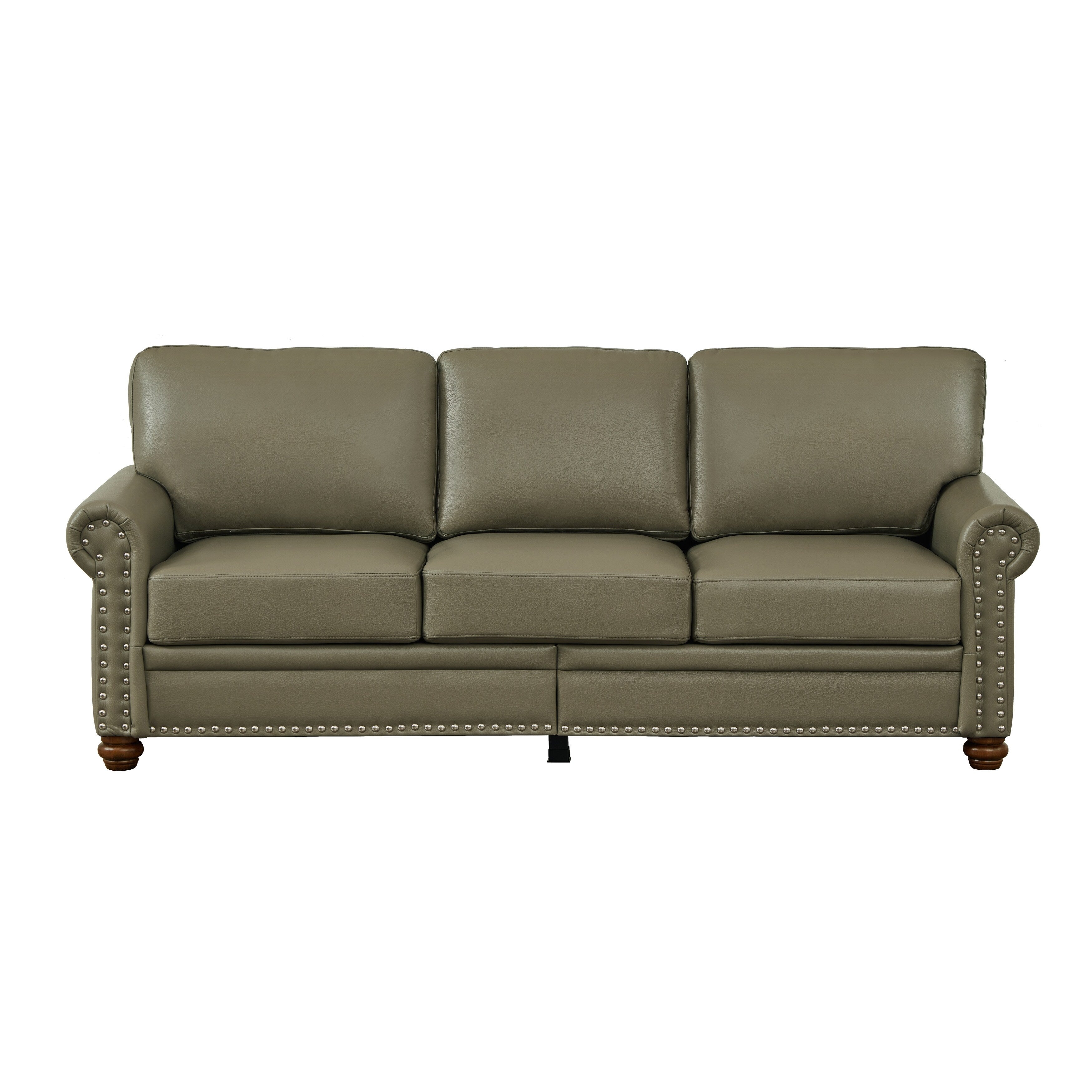 82.68 3-Seater Sofa PU Leather Sofa with Storage, Solid Wood And Metal Frame, 6-Leg Support, Under-Seat Storage Boxes