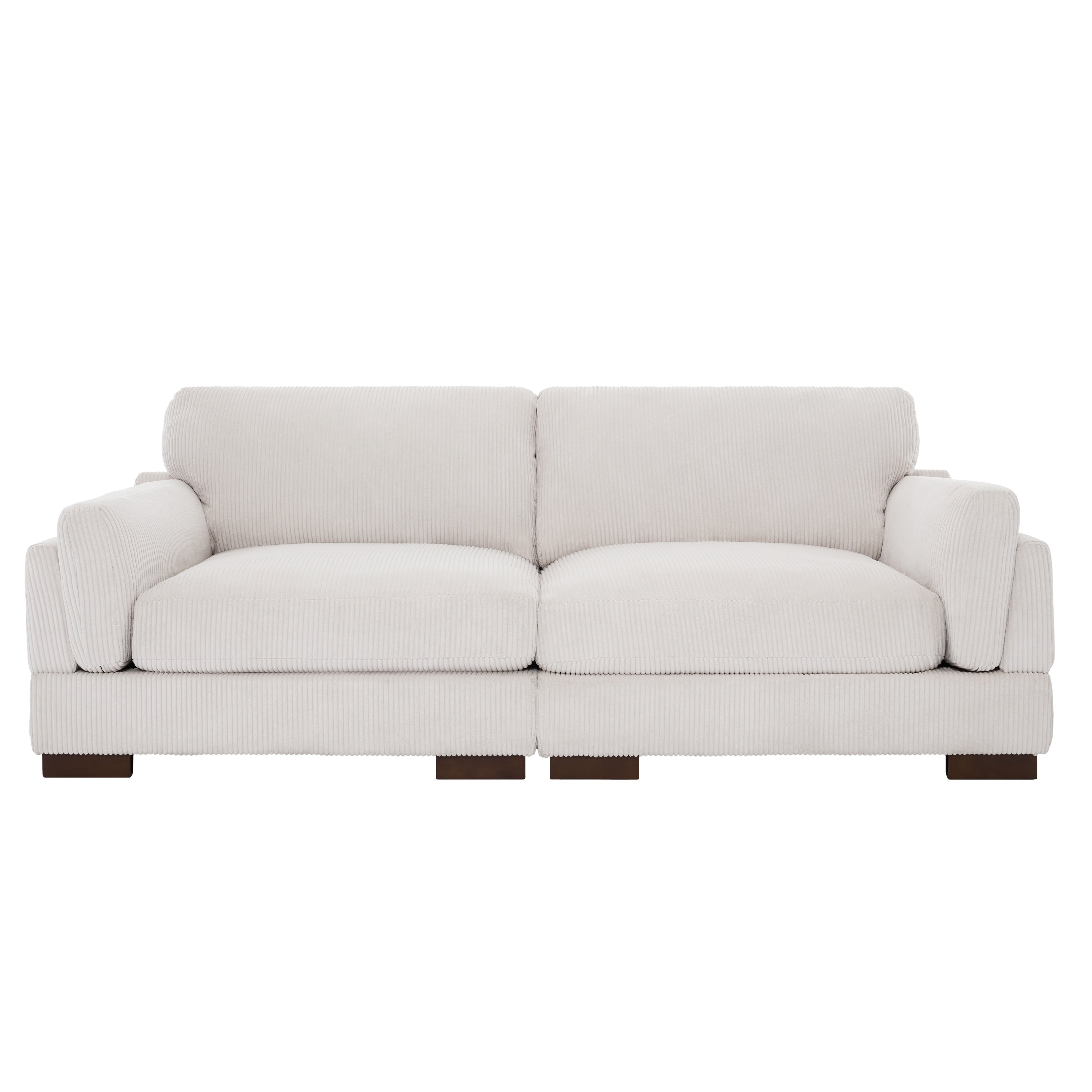 90 Loveseat Sofa Modern and Cozy Corduroy Couch
