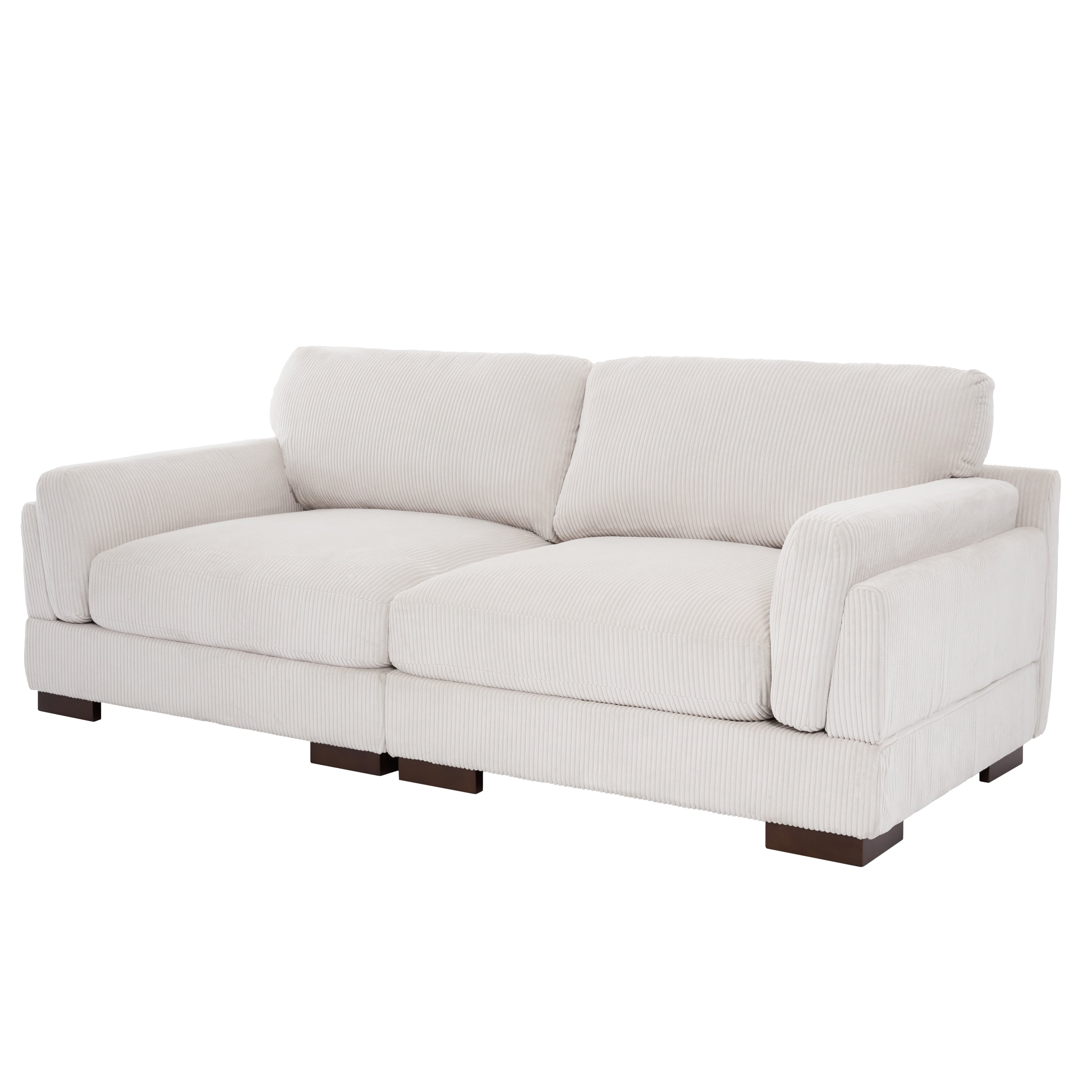 90 Loveseat Sofa Modern and Cozy Corduroy Couch