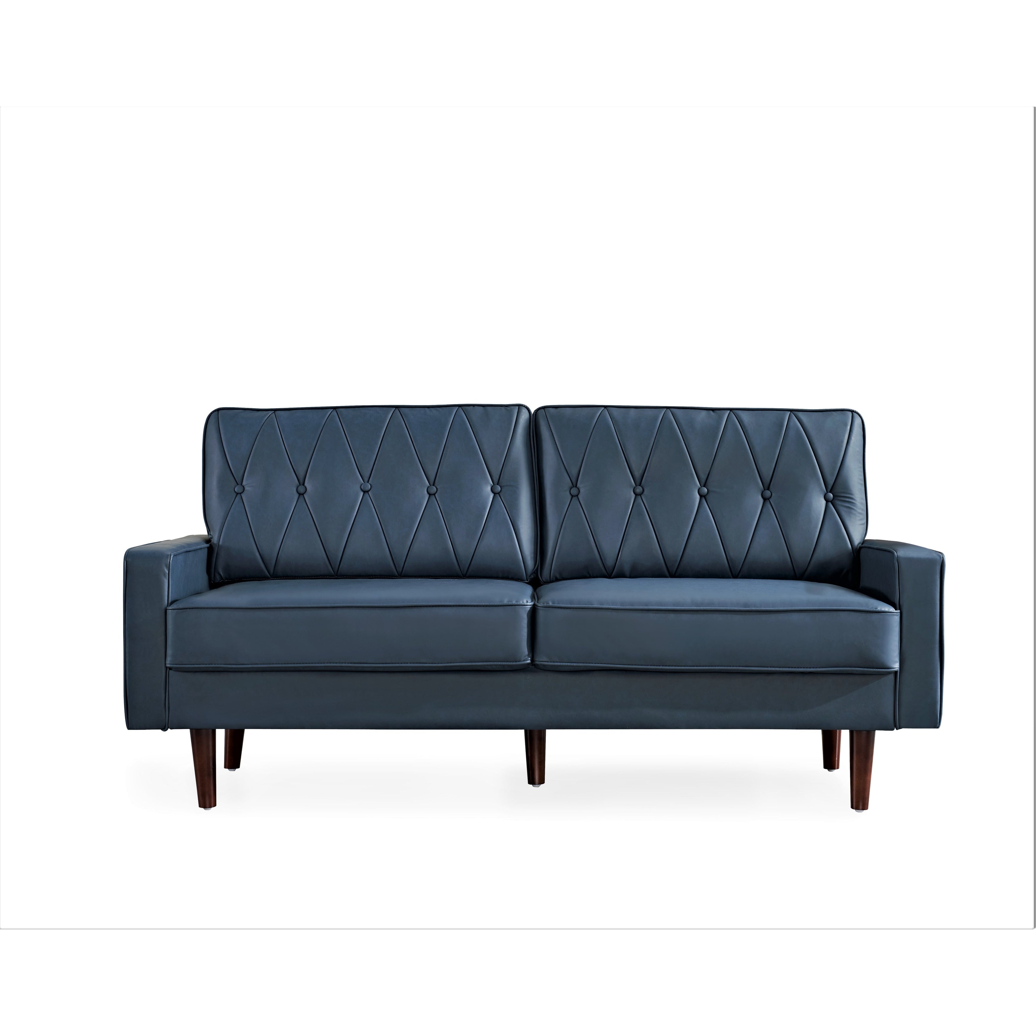 Acire 69.3 Faux Leather Cushion Back Sofa