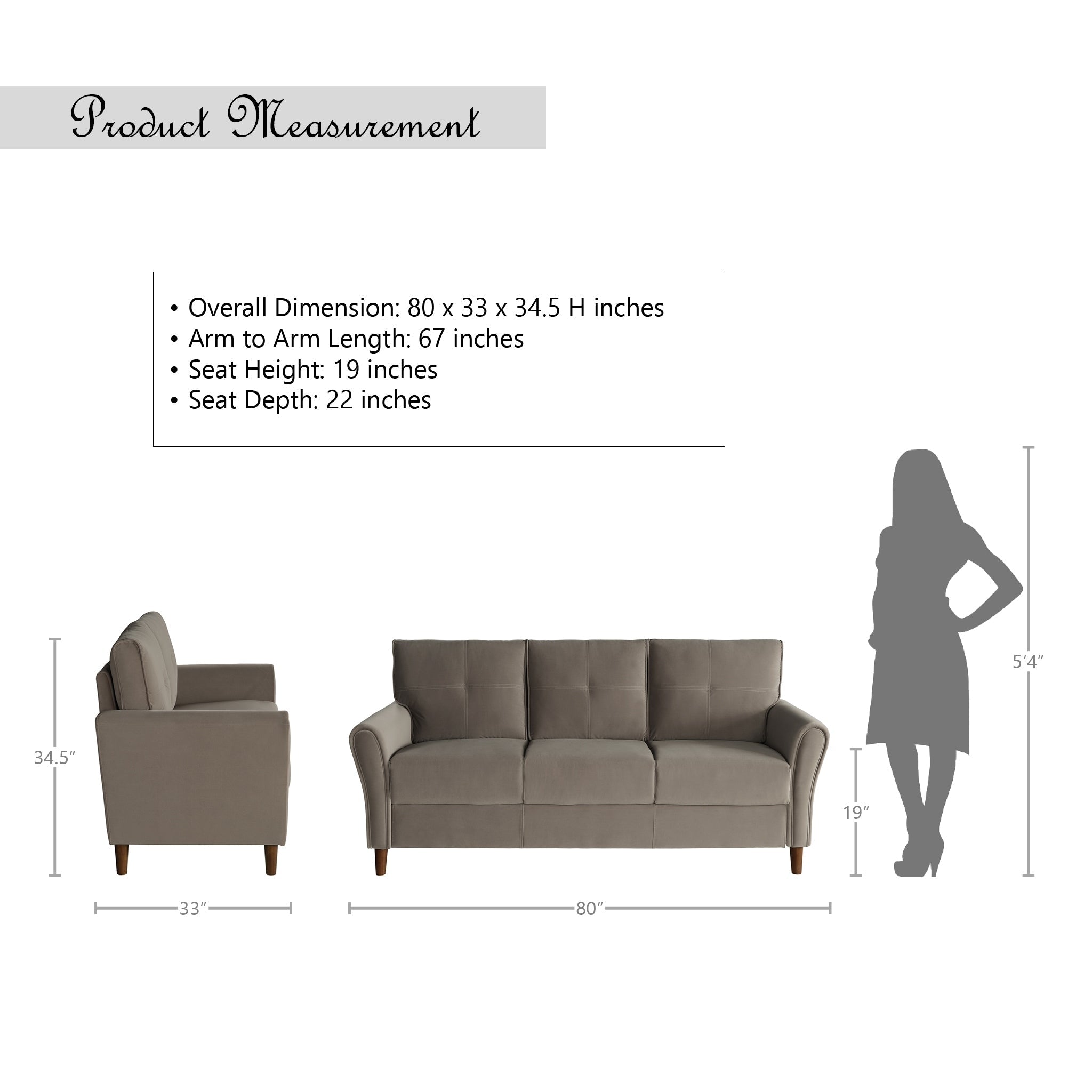 Avlona Tufted Velvet Sofa