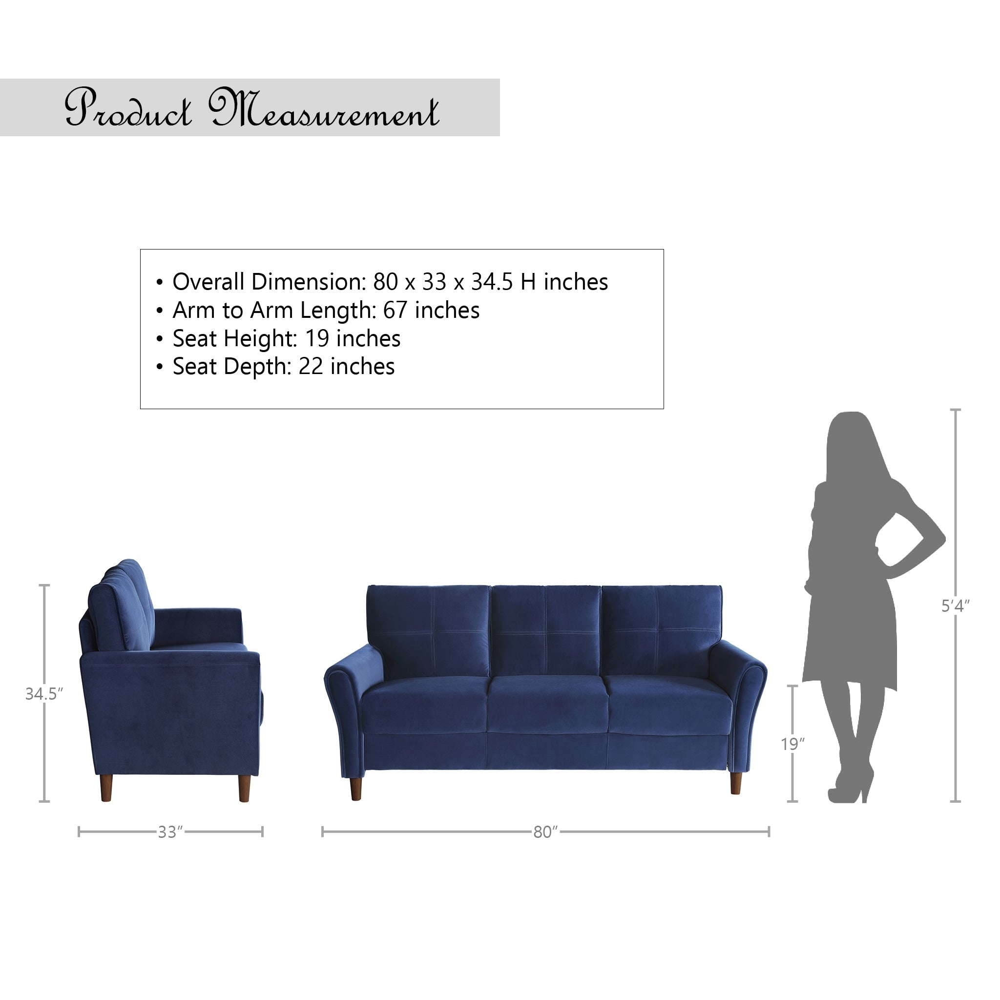 Avlona Tufted Velvet Sofa