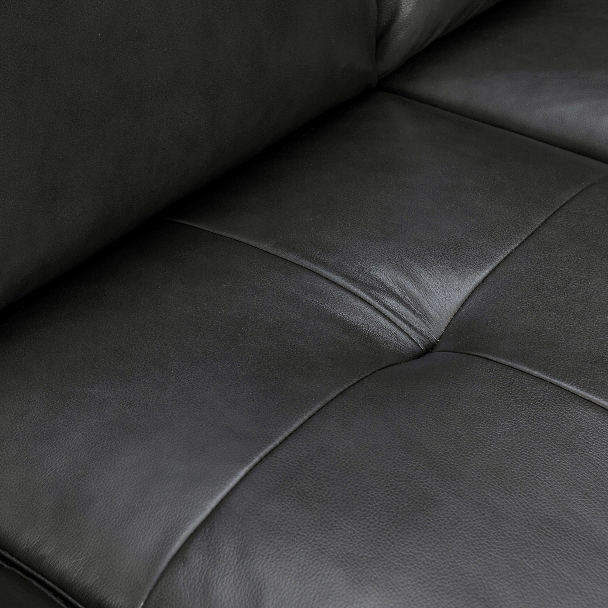 Bergen 87 Leather Upholstered 3-Seater Sofa