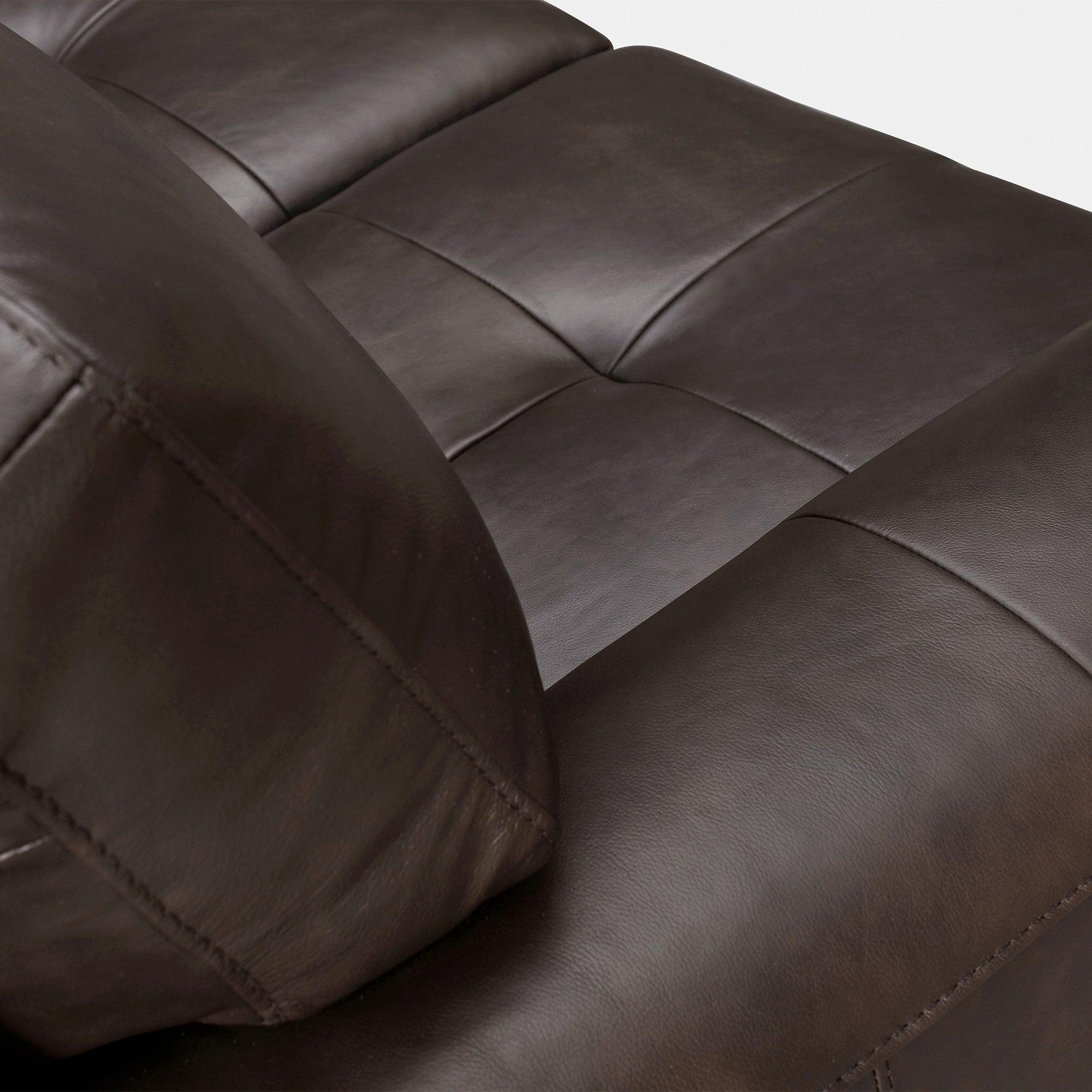 Bergen 87 Leather Upholstered 3-Seater Sofa
