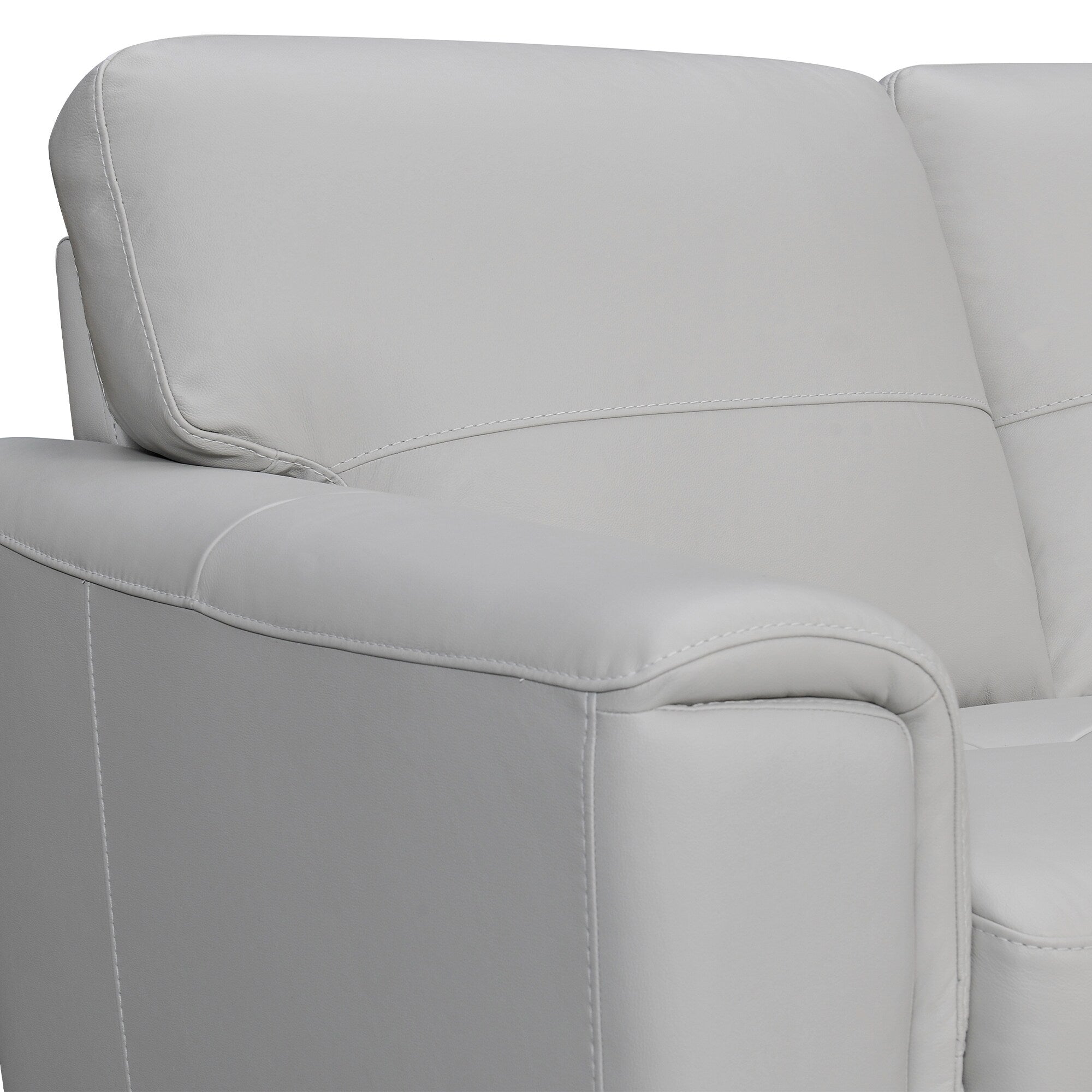 Bergen 87 Leather Upholstered 3-Seater Sofa