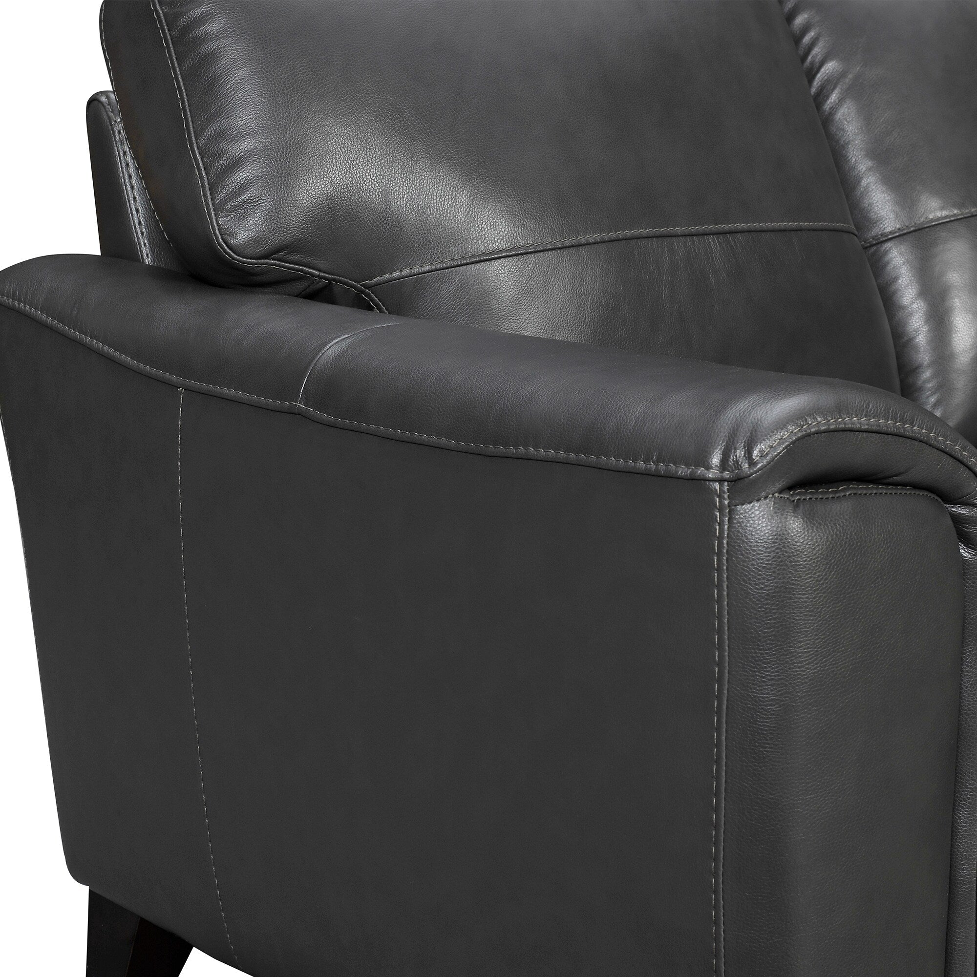 Bergen 87 Leather Upholstered 3-Seater Sofa