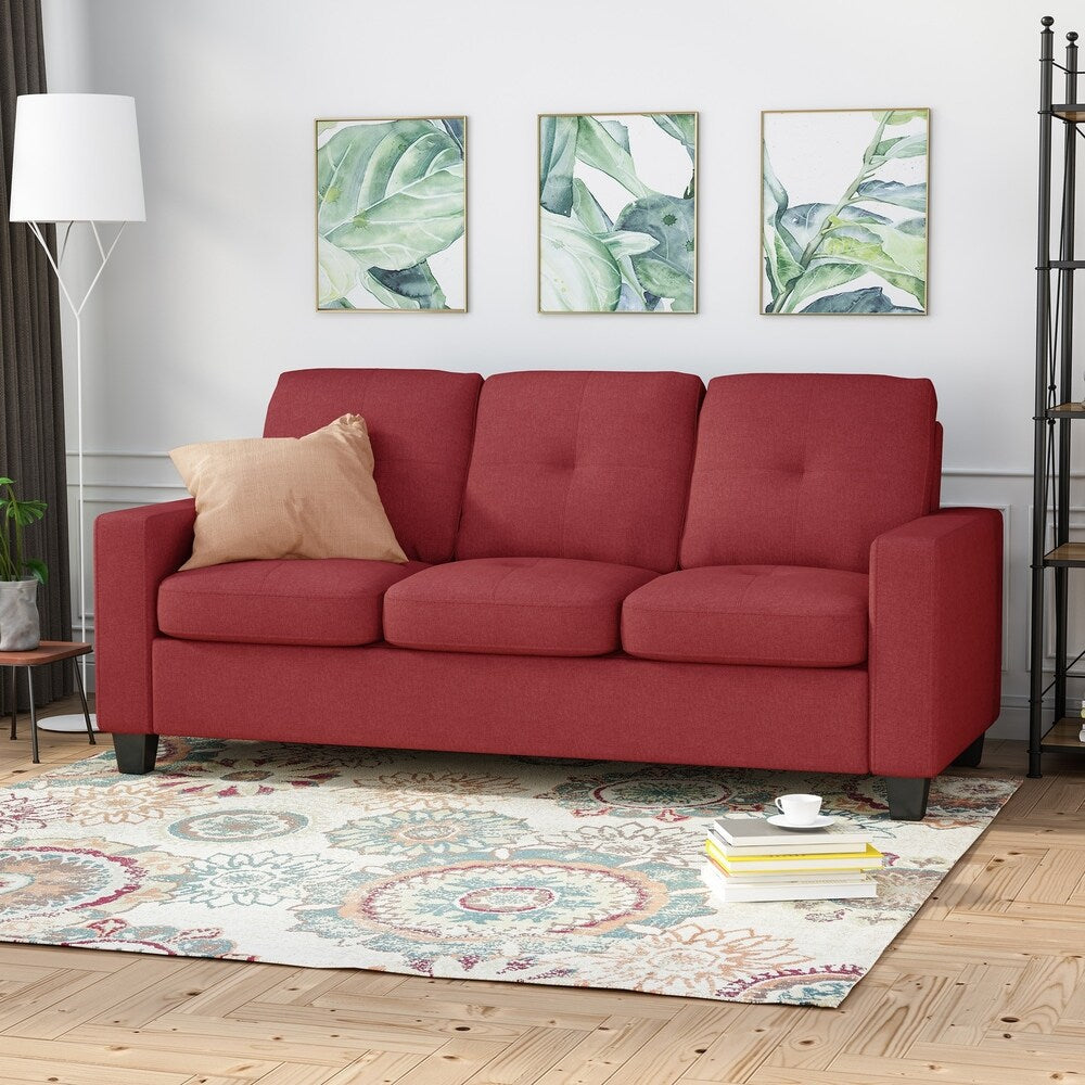 Bowden Polyester Three-seater Sofa by Christopher Knight Home