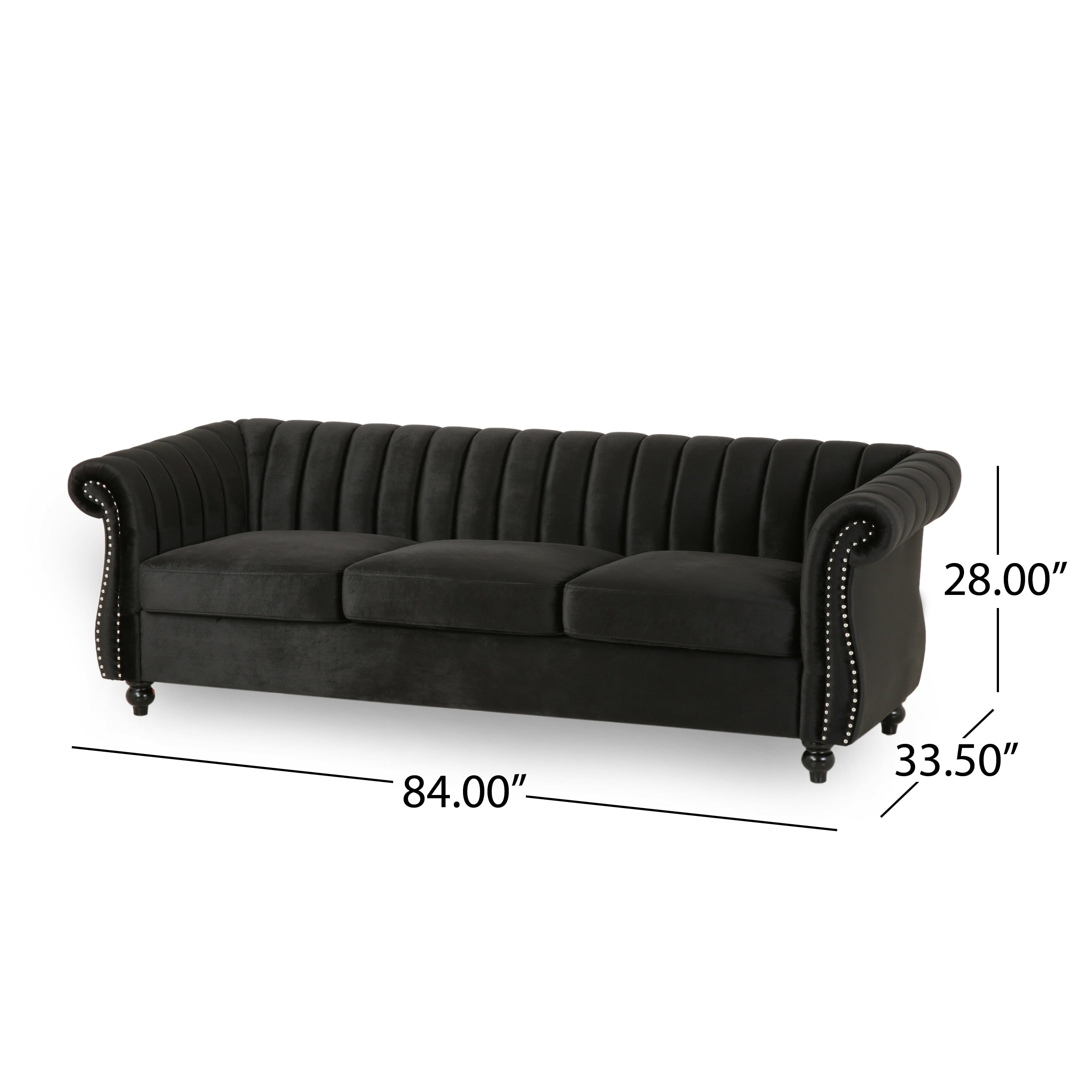 Bowie Glam Velvet Sofa by Christopher Knight Home