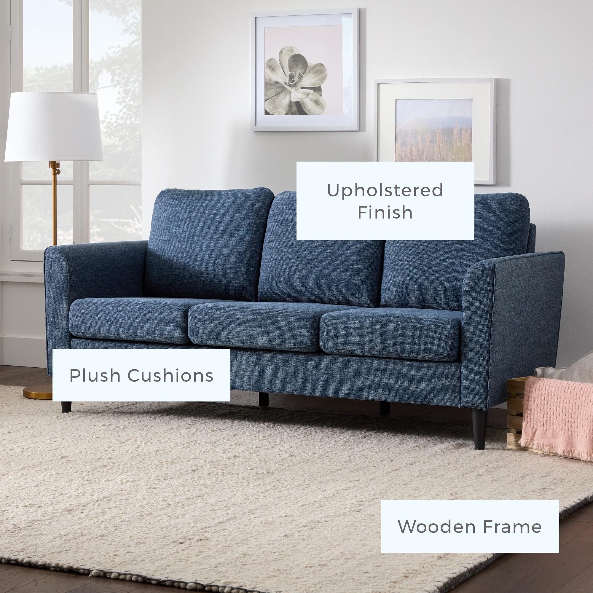 Brookside Clara 73 Upholstered Curved Arm Sofa