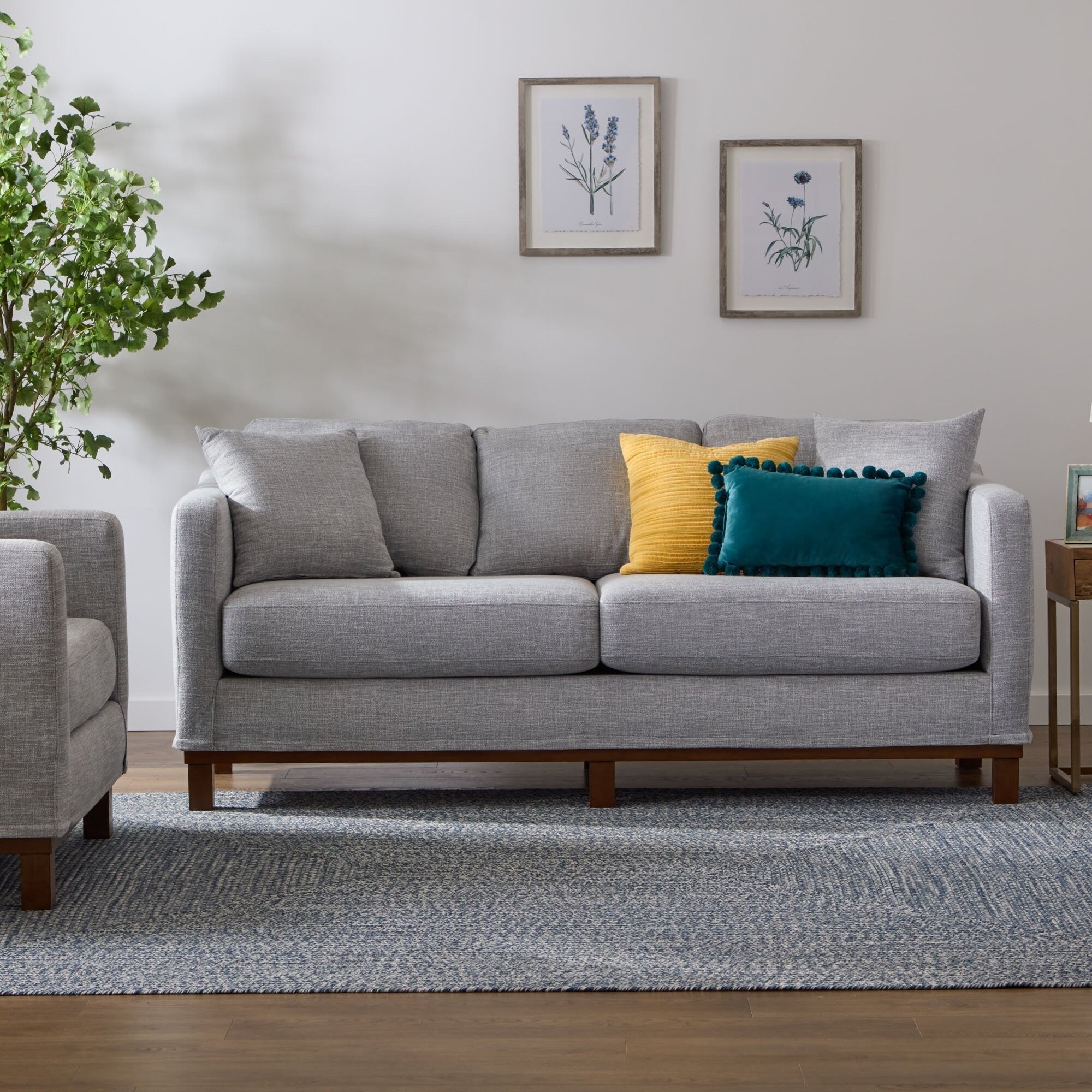 Brookside Kay Upholstered Wood Base Sofa