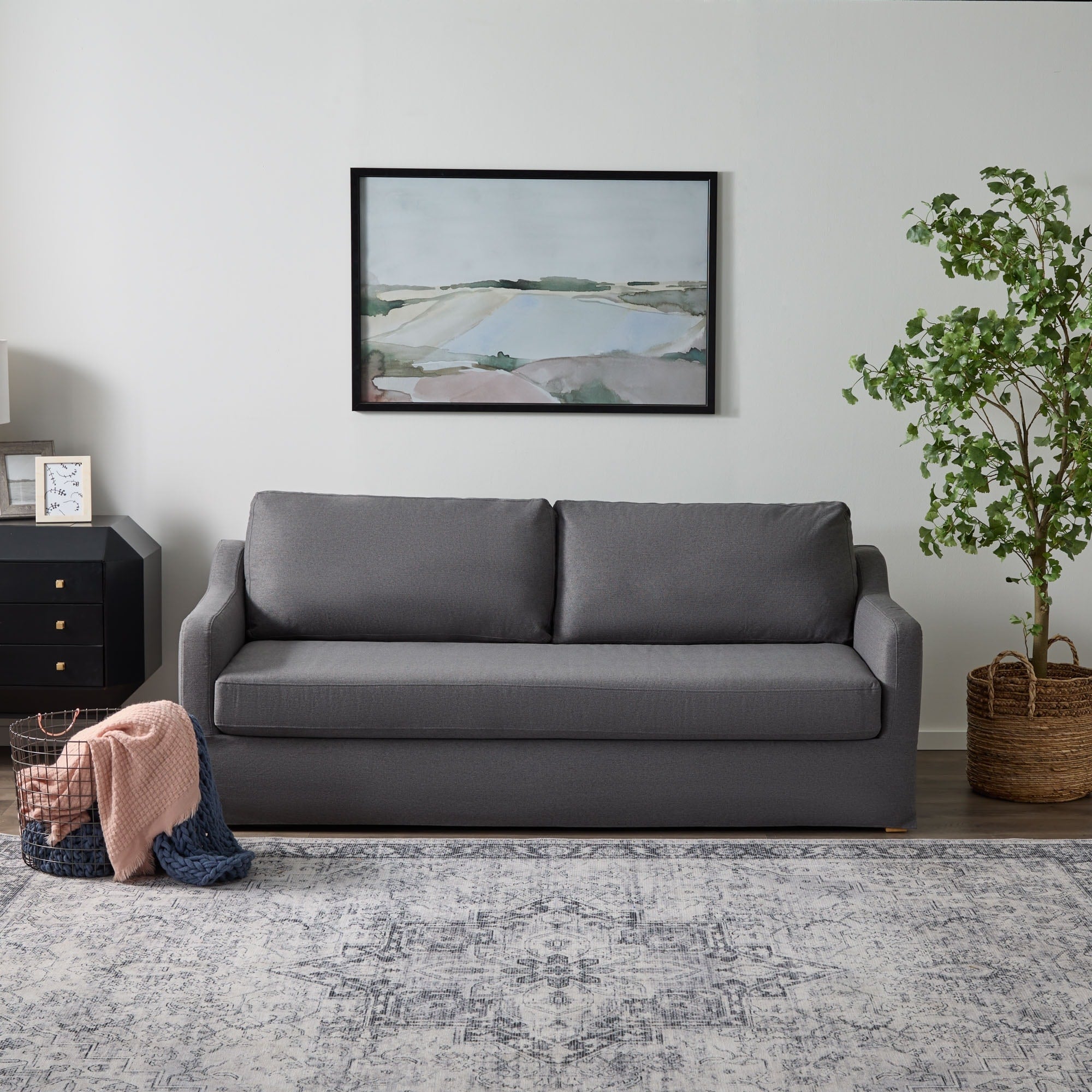Brookside Nelle 3-Seater Upholstered Slipcover Sofa