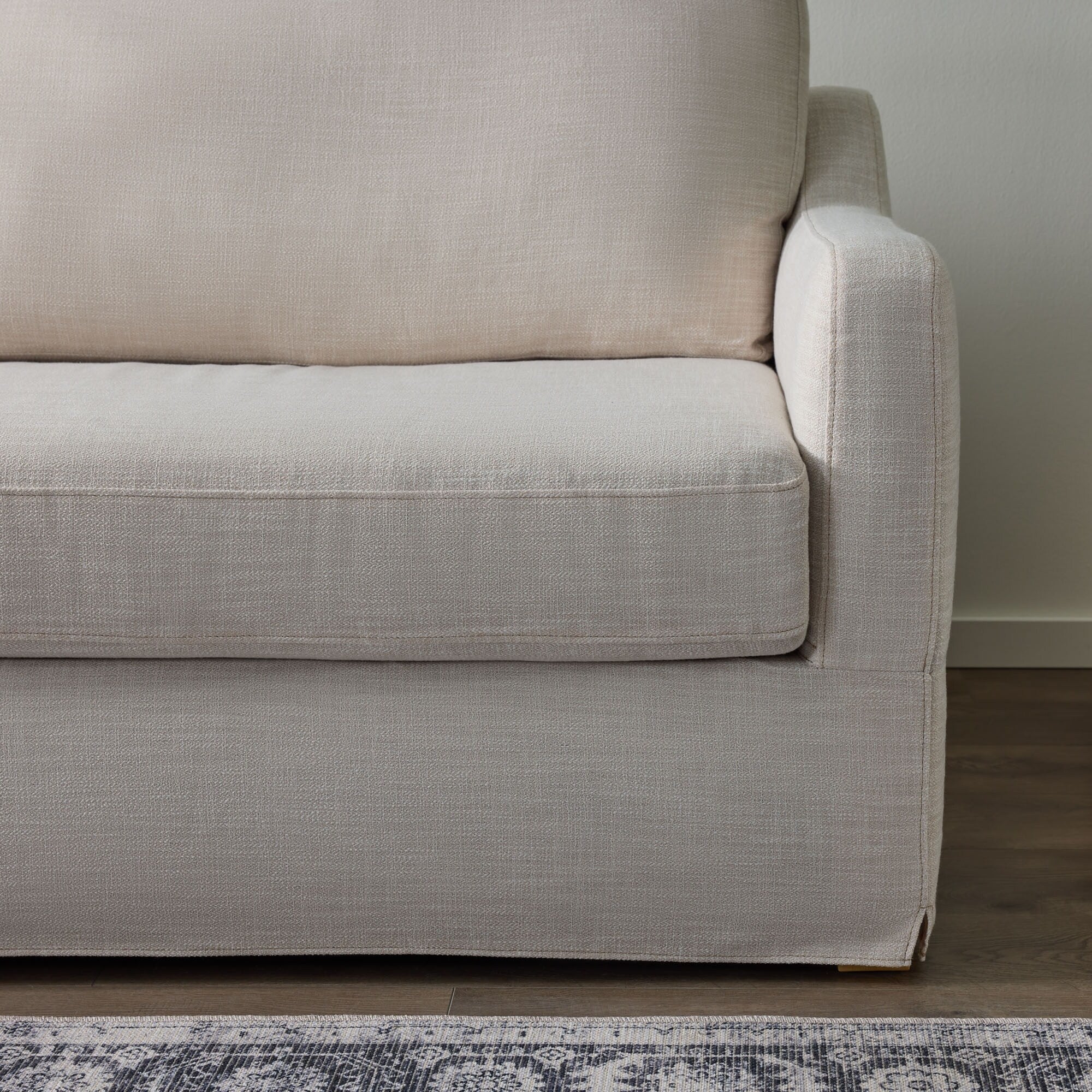 Brookside Nelle 3-Seater Upholstered Slipcover Sofa