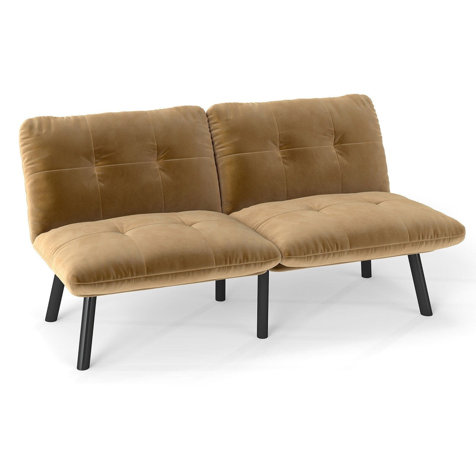 Brown Convertible Folding Modern sofa Bed