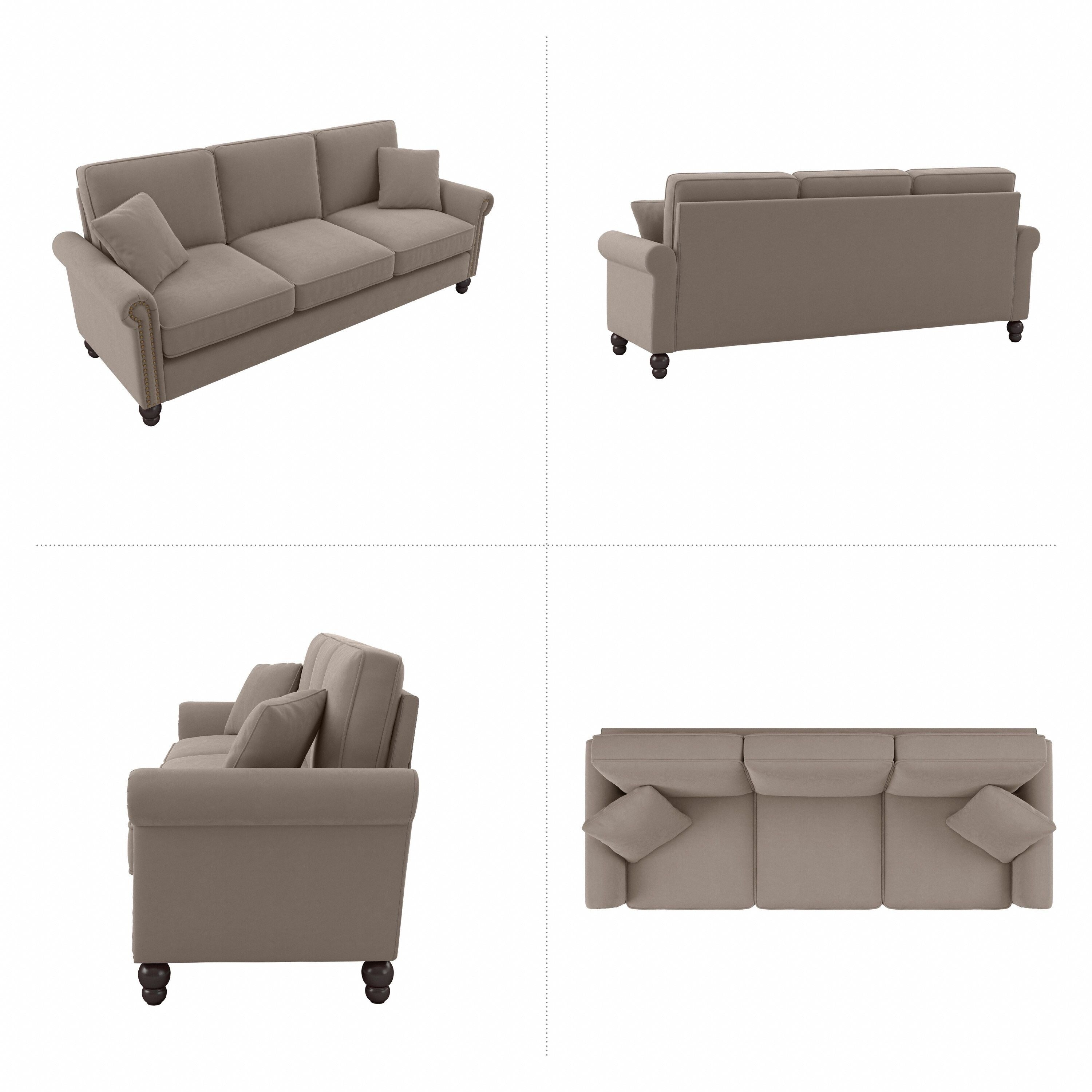 Bush Furniture Coventry 85W Large 3 Seater Living Room Sofa