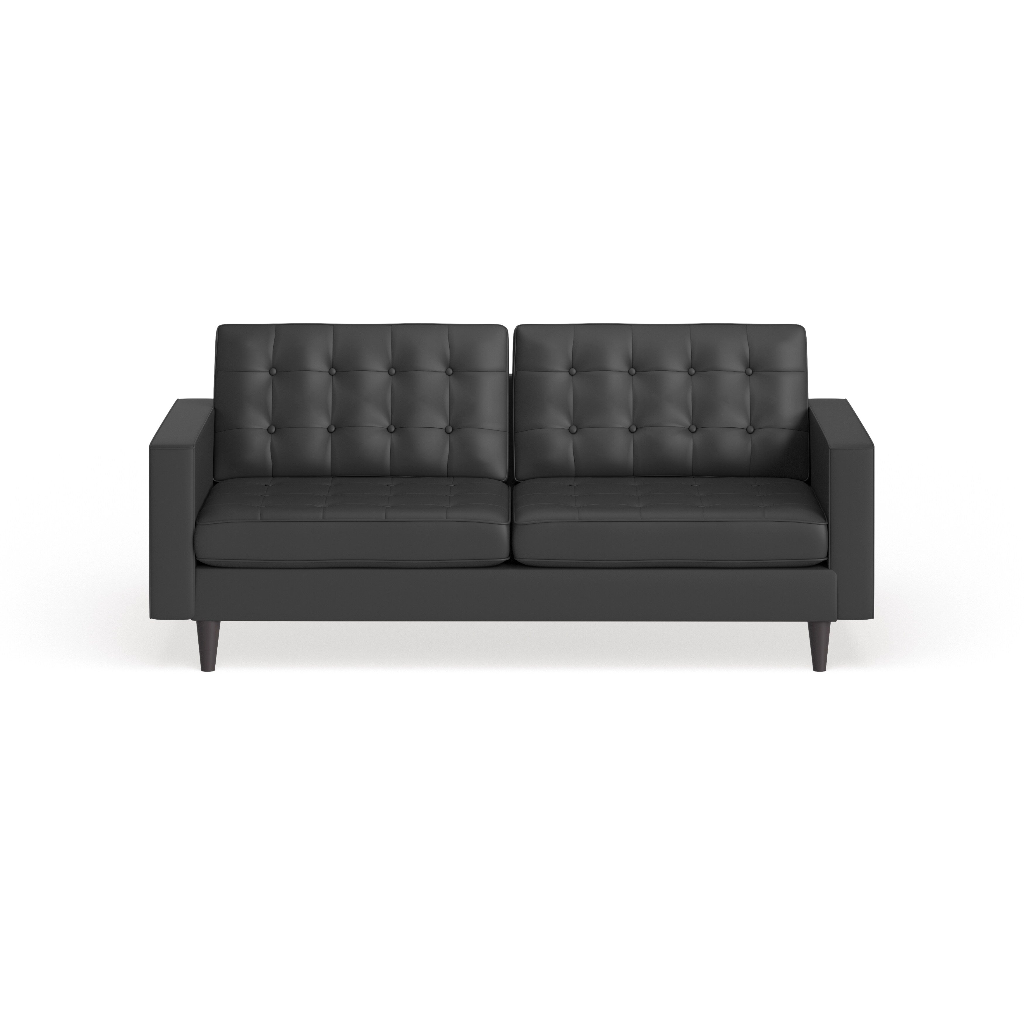 Carson Carrington Eggedal Tufted Bonded Leather Sofa