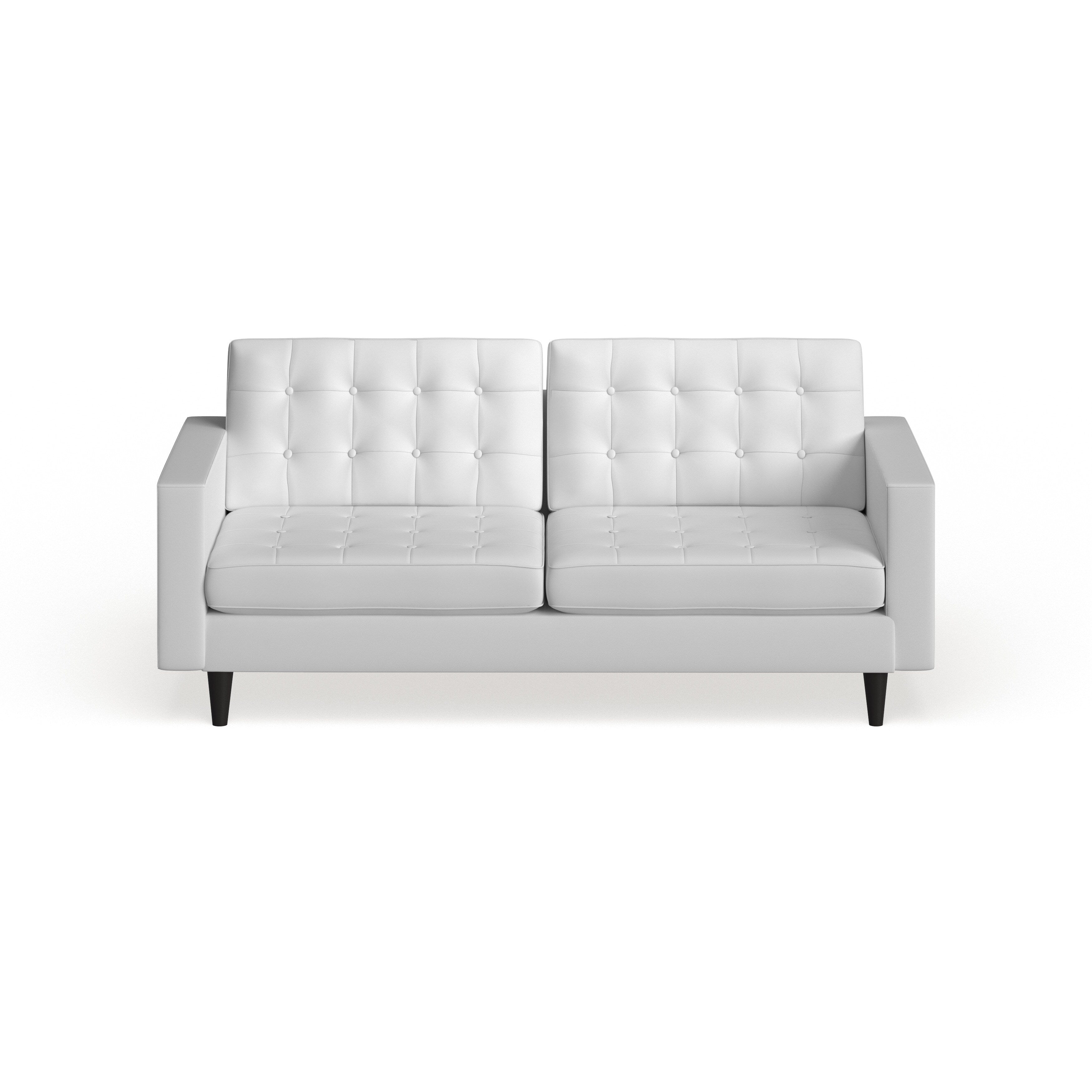 Carson Carrington Eggedal Tufted Bonded Leather Sofa