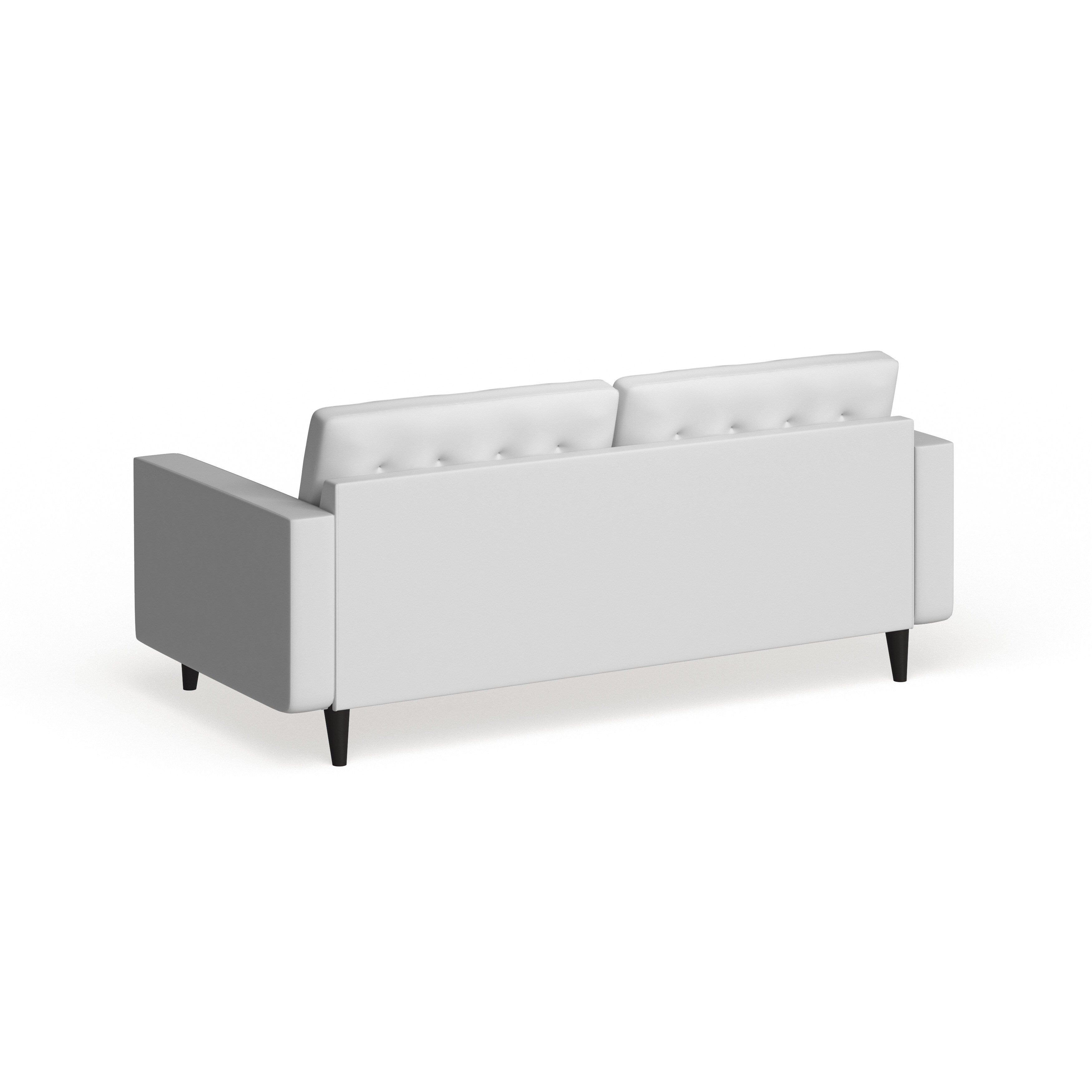 Carson Carrington Eggedal Tufted Bonded Leather Sofa