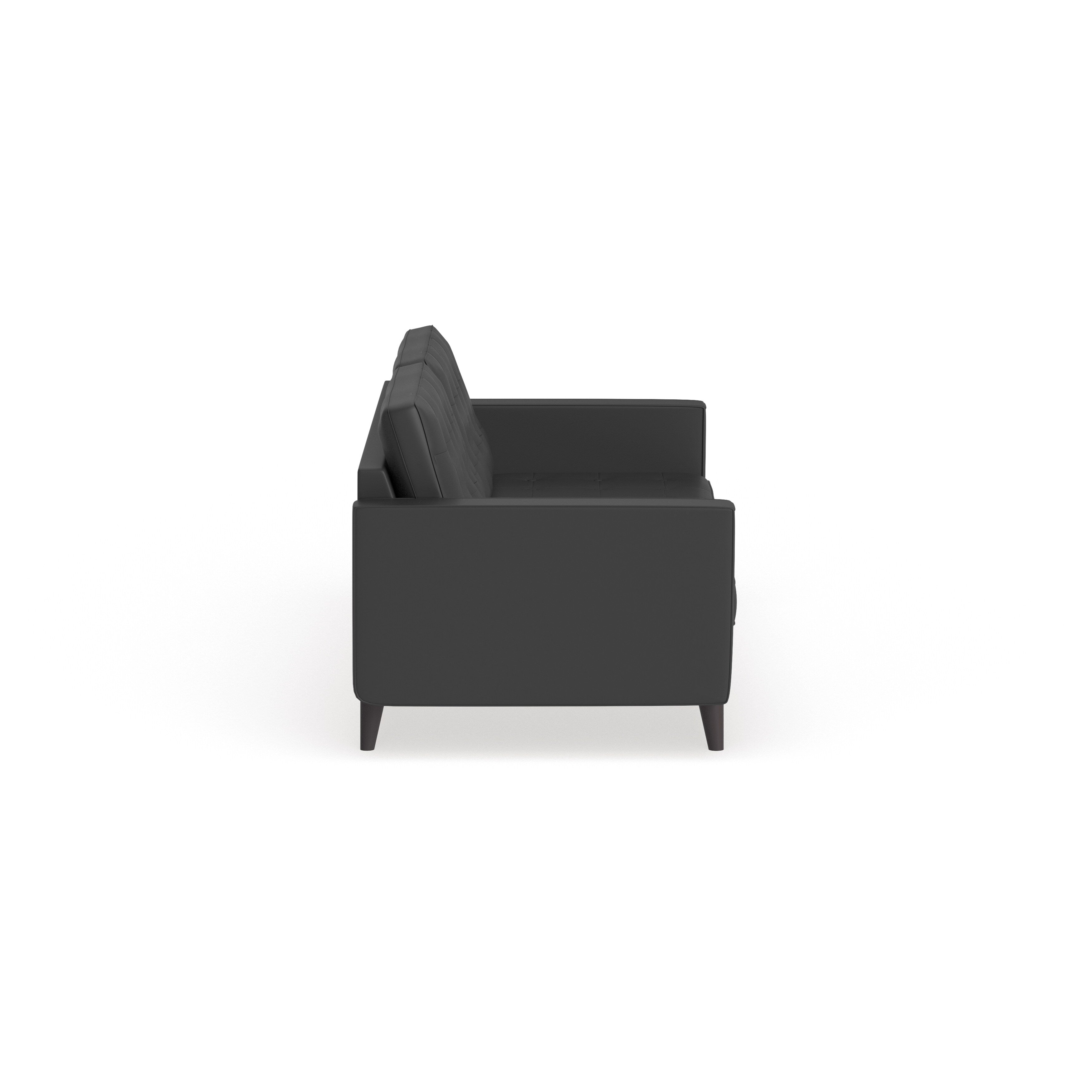 Carson Carrington Eggedal Tufted Bonded Leather Sofa