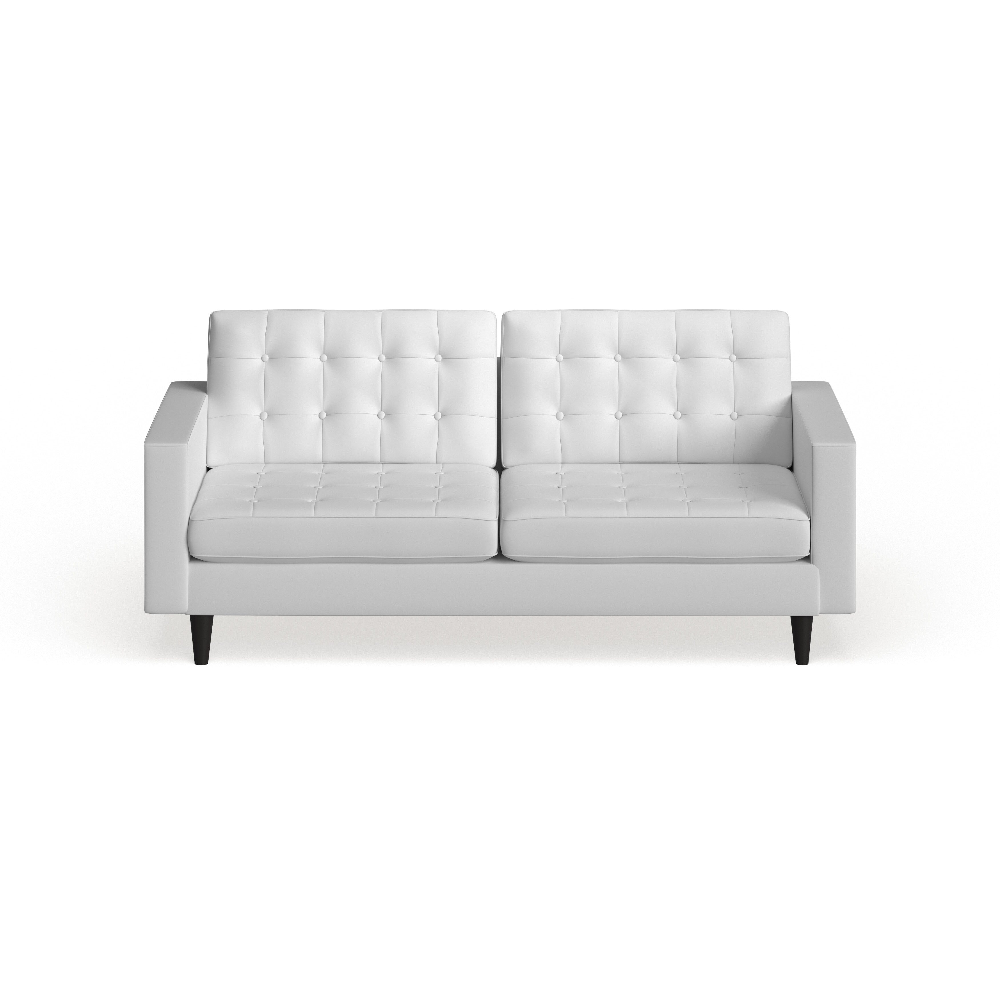 Carson Carrington Eggedal Tufted Bonded Leather Sofa