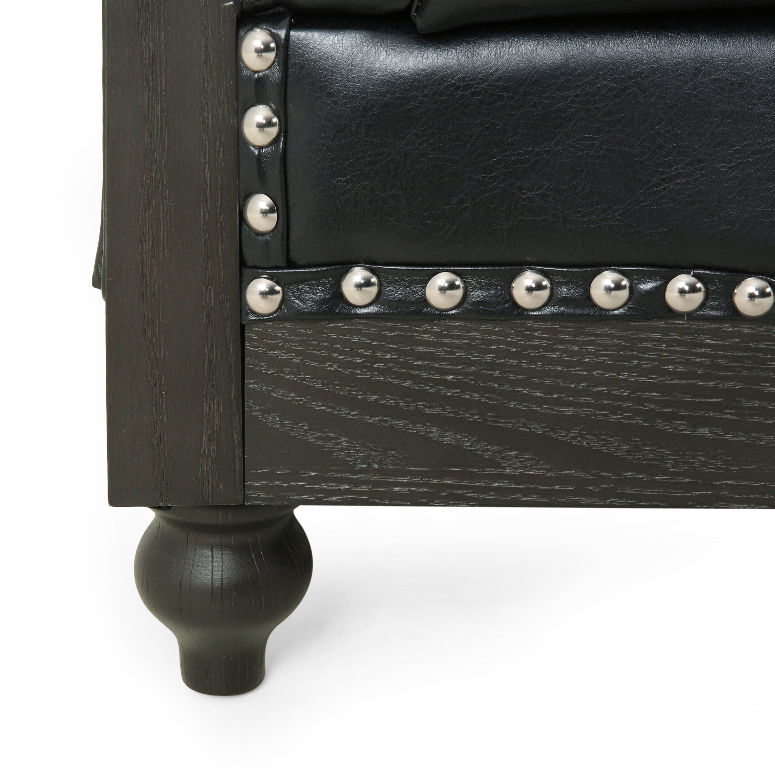 Castalia Nailhead Trim Chesterfield Sofa by Christopher Knight Home - 78.75 L x 33.50 W x 28.00 H