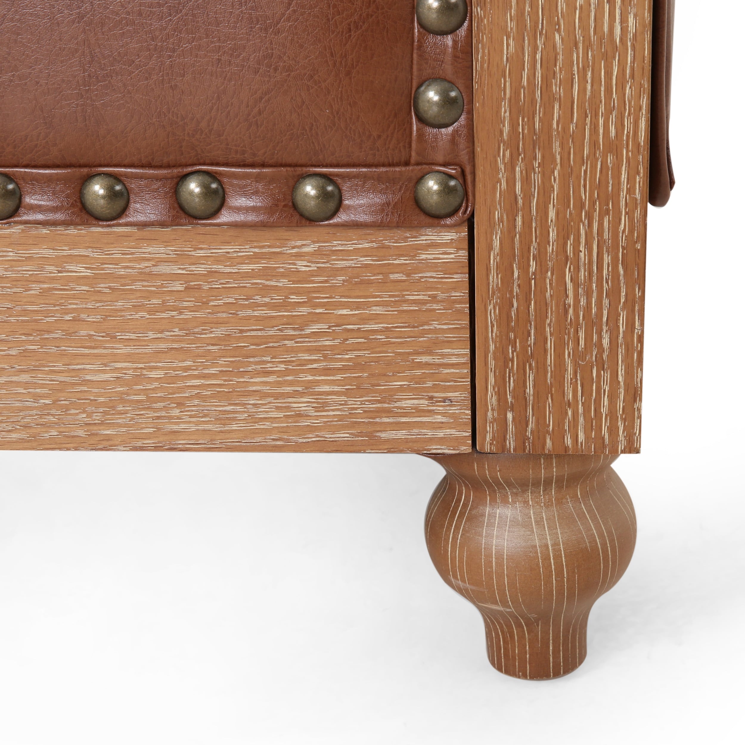 Castalia Nailhead Trim Chesterfield Sofa by Christopher Knight Home - 78.75 L x 33.50 W x 28.00 H