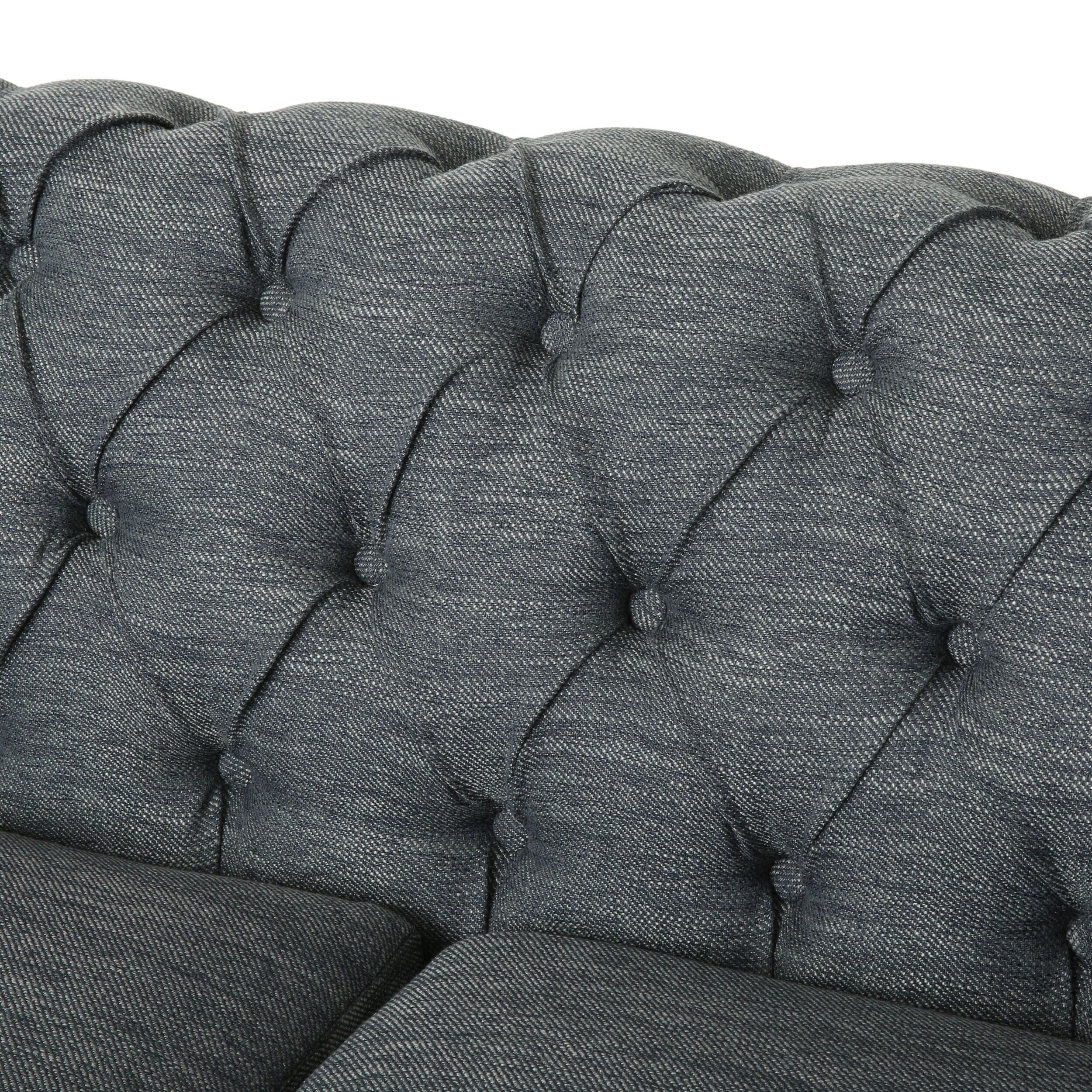 Castalia Nailhead Trim Chesterfield Sofa by Christopher Knight Home - 78.75 L x 33.50 W x 28.00 H
