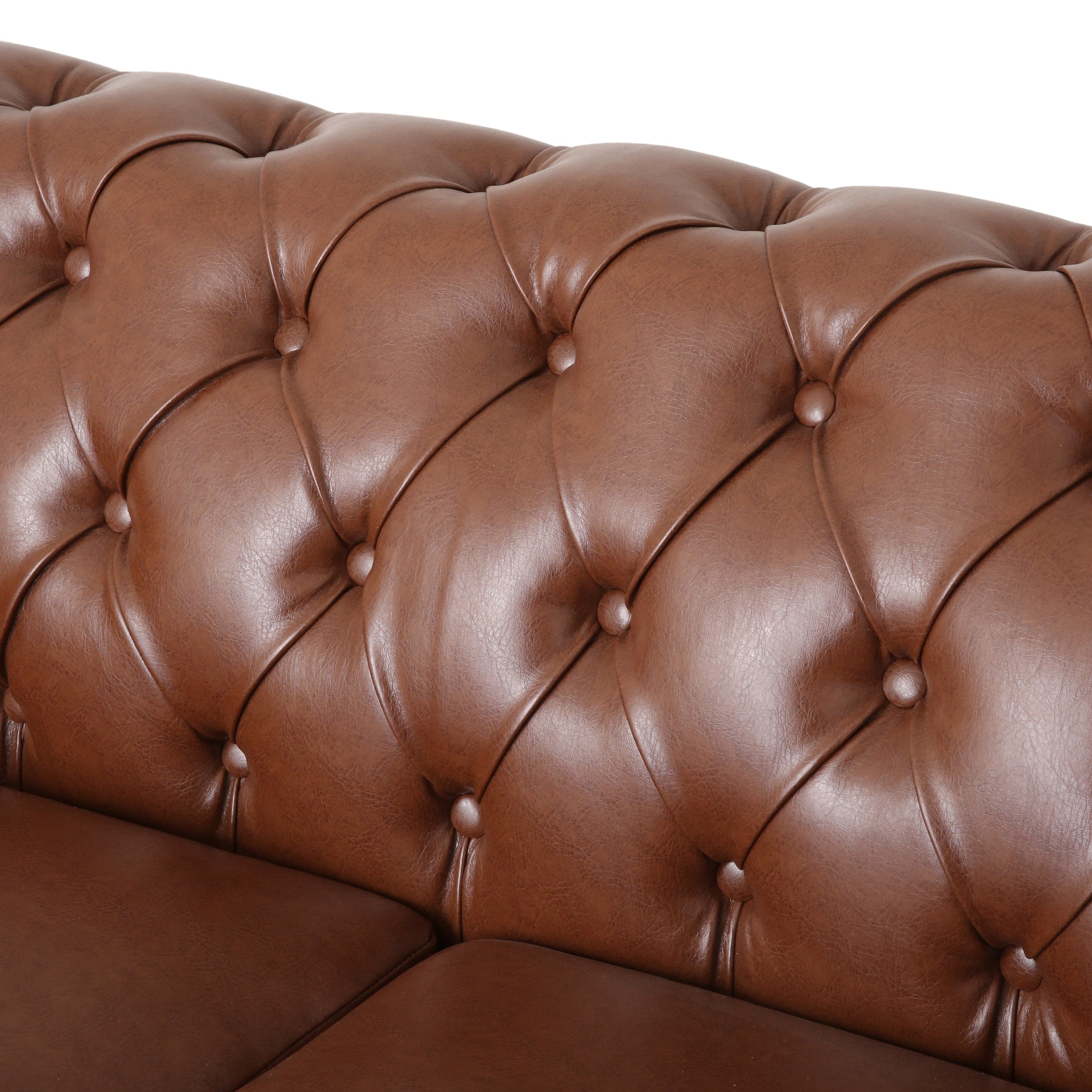 Castalia Nailhead Trim Chesterfield Sofa by Christopher Knight Home - 78.75 L x 33.50 W x 28.00 H