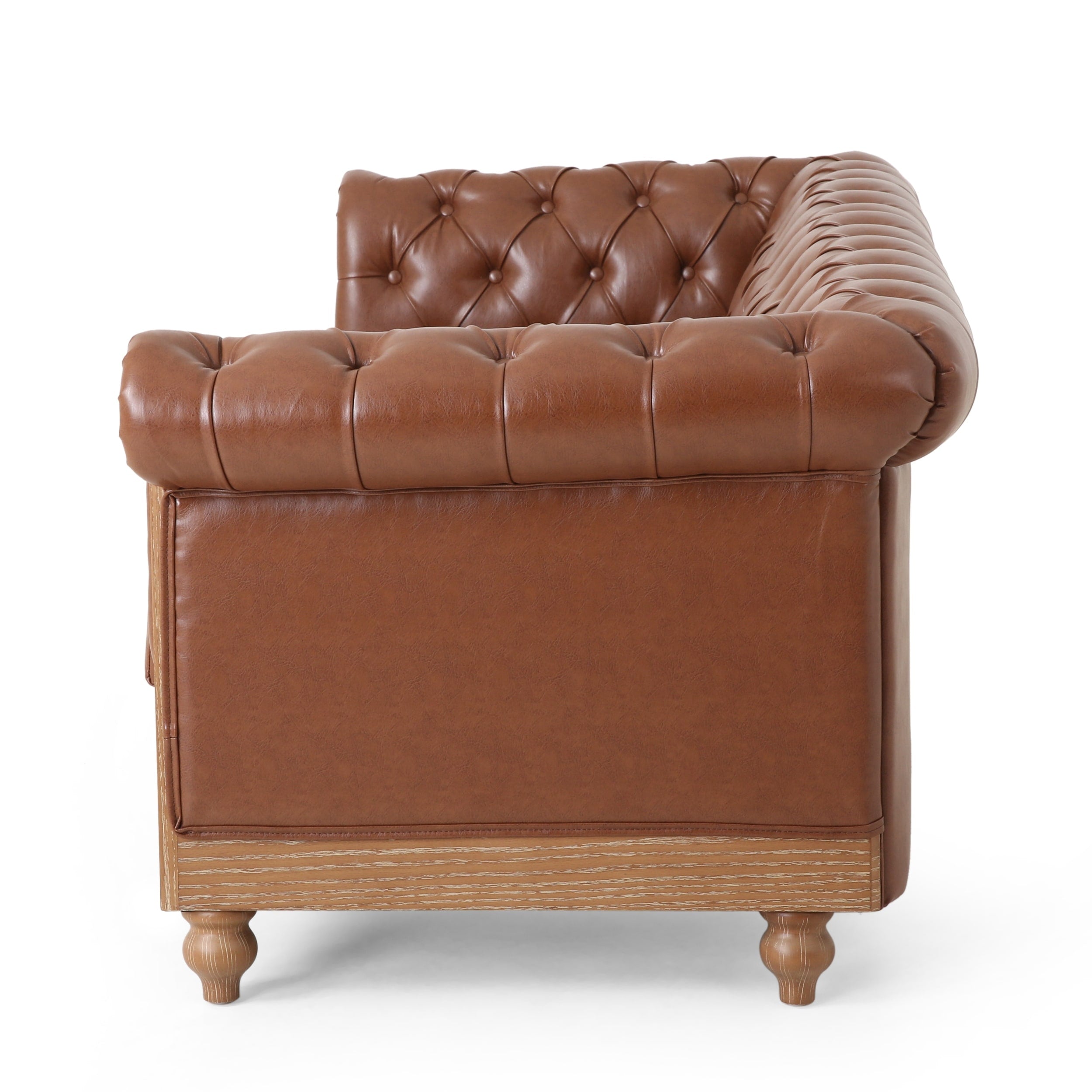 Castalia Nailhead Trim Chesterfield Sofa by Christopher Knight Home - 78.75 L x 33.50 W x 28.00 H