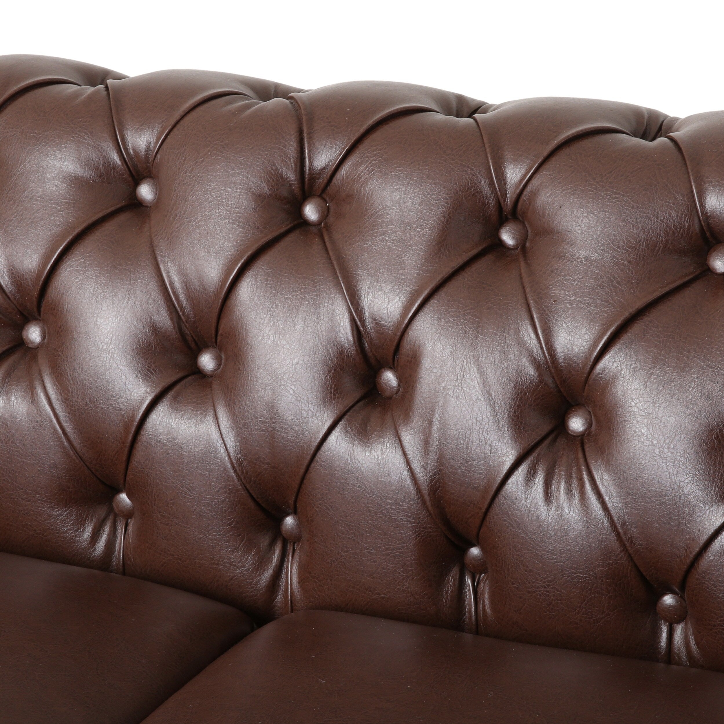 Castalia Nailhead Trim Chesterfield Sofa by Christopher Knight Home - 78.75 L x 33.50 W x 28.00 H