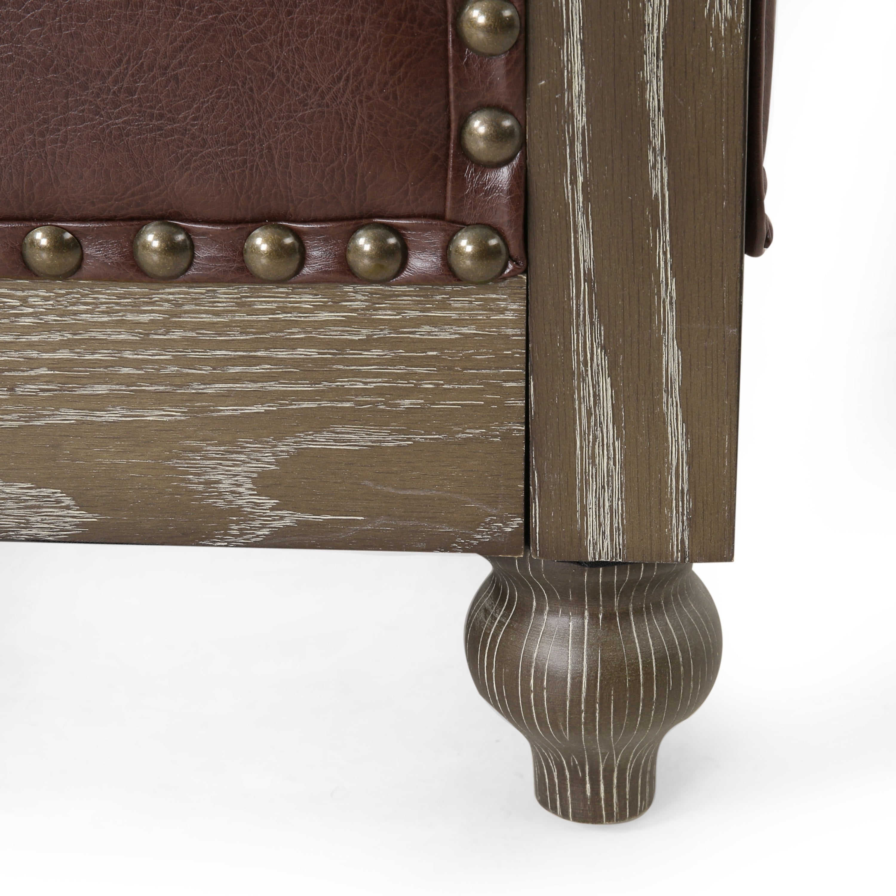 Castalia Nailhead Trim Chesterfield Sofa by Christopher Knight Home - 78.75 L x 33.50 W x 28.00 H