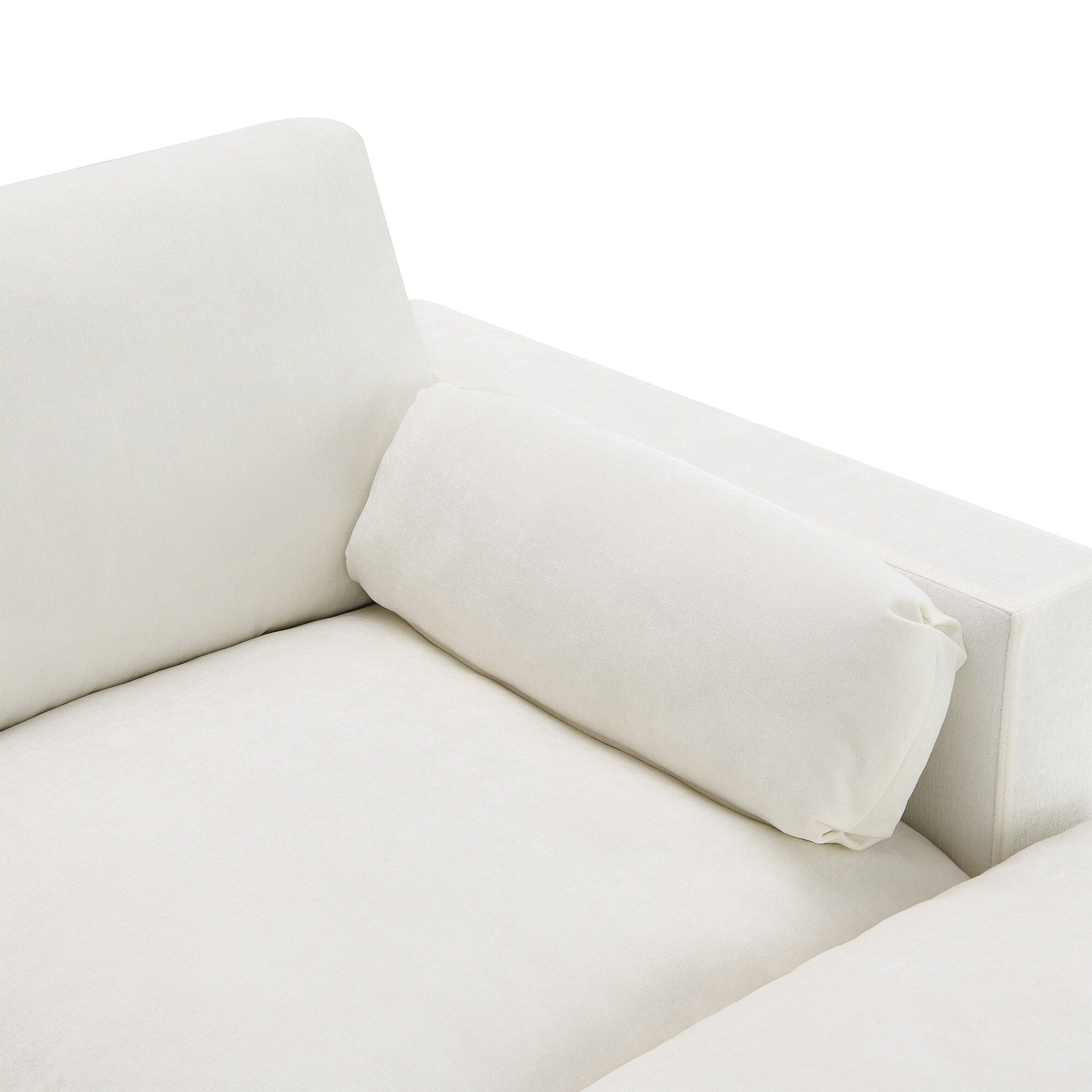 Chenille Modular Sectional Sofa With Storage Pockets, 5 Seat U Shaped Couch Set With Pillows,Cloud Sofa With 2 Movable Ottoman