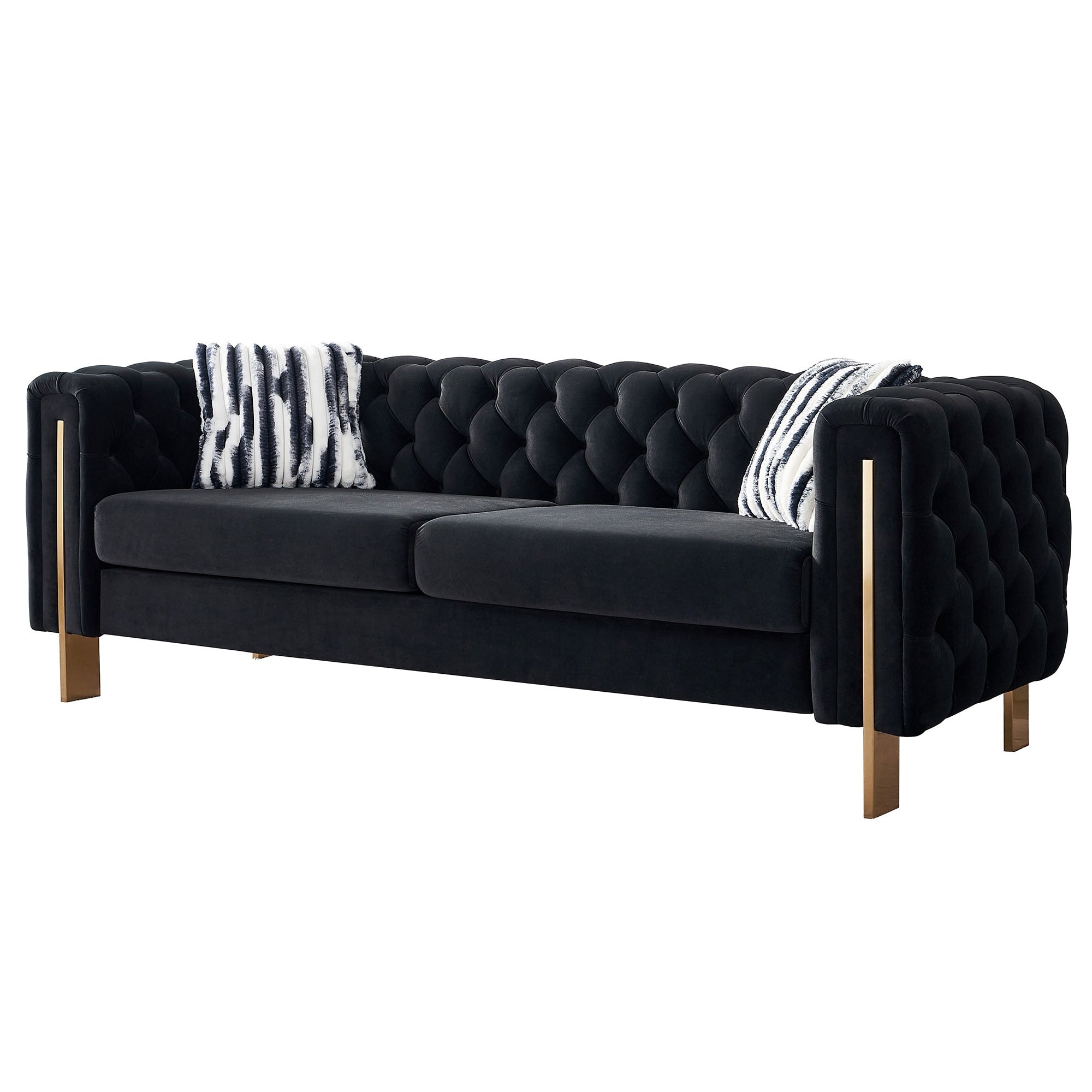 Chesterfield Modern Tufted Velvet Living Room Sofa