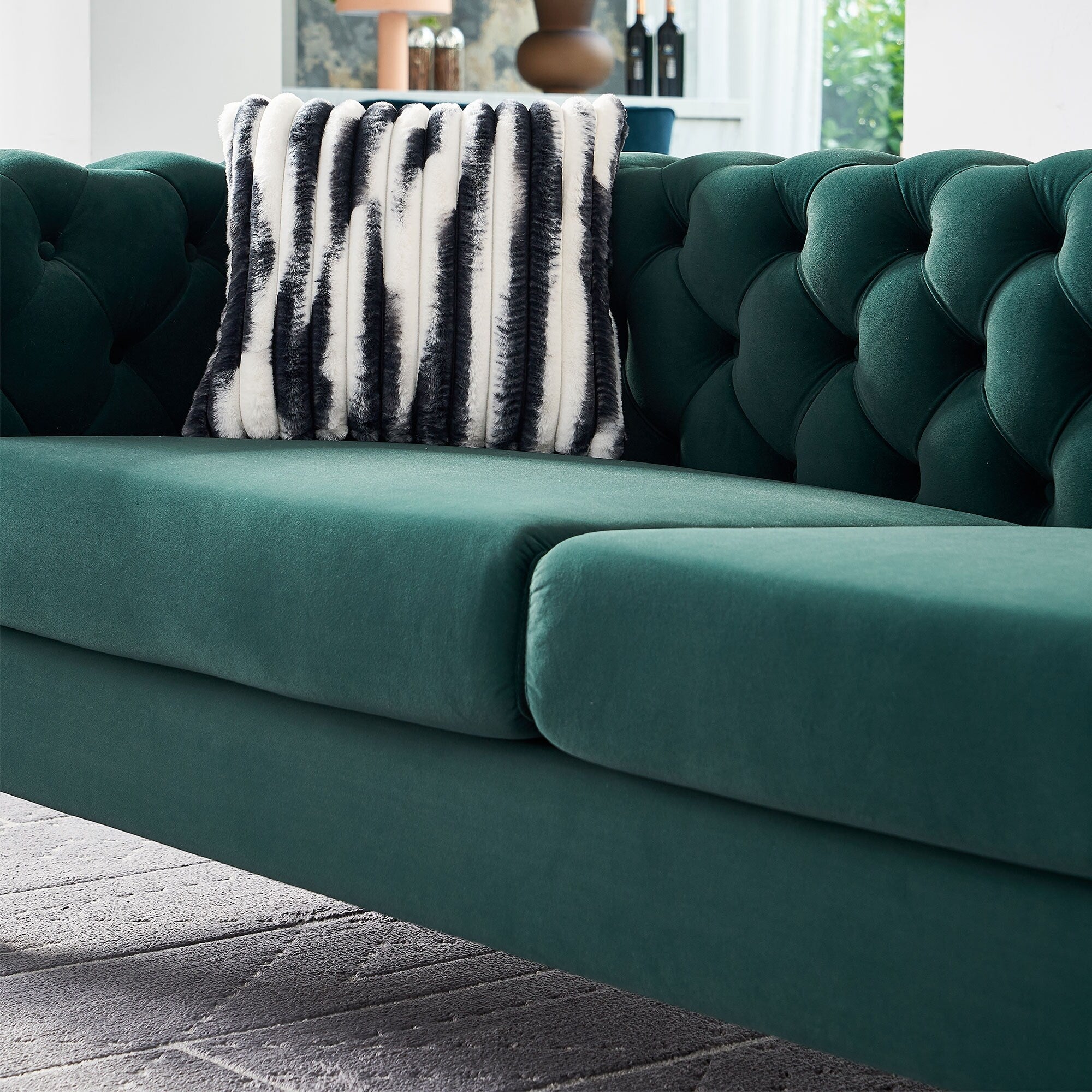 Chesterfield Modern Tufted Velvet Living Room Sofa