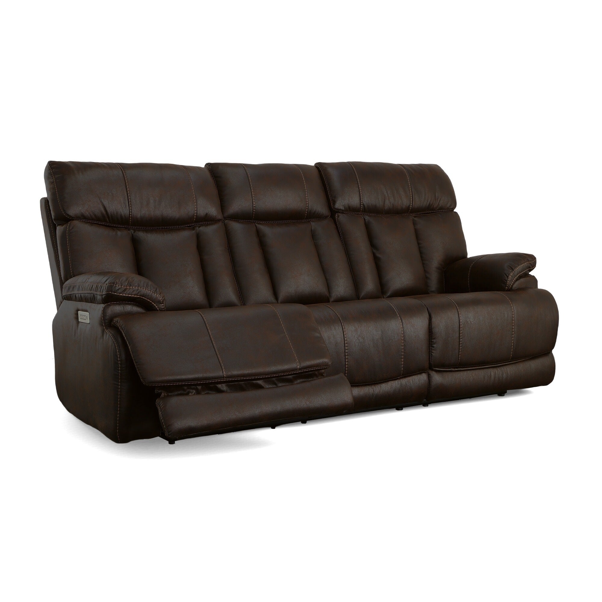 Clive Power Reclining Sofa with Power Headrests & Lumbar by Flexsteel - 88 x 43 x 41