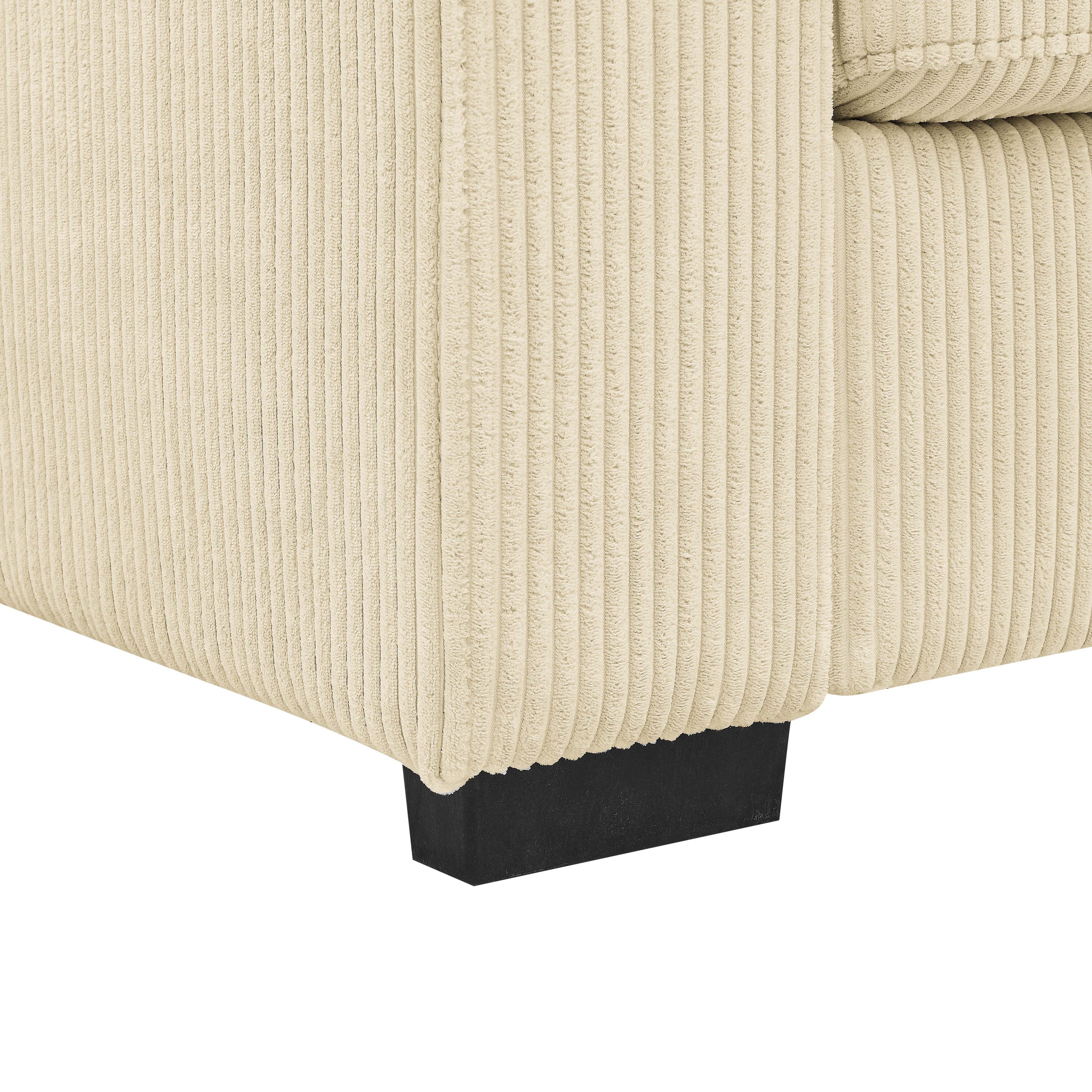 Coastal Style Corduroy Sofa - 31 D x 79 W x 34 H