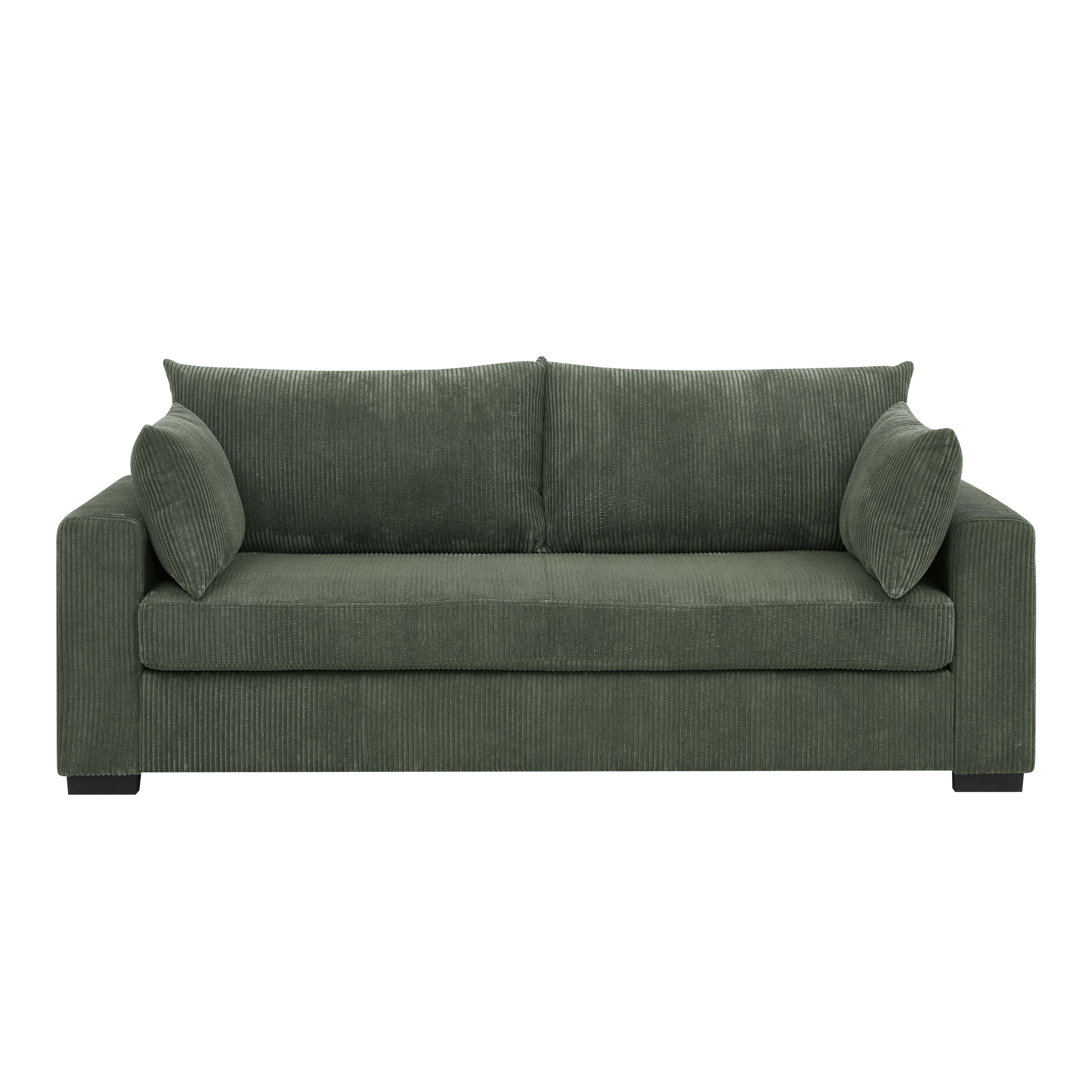 Coastal Style Corduroy Sofa - 31 D x 79 W x 34 H